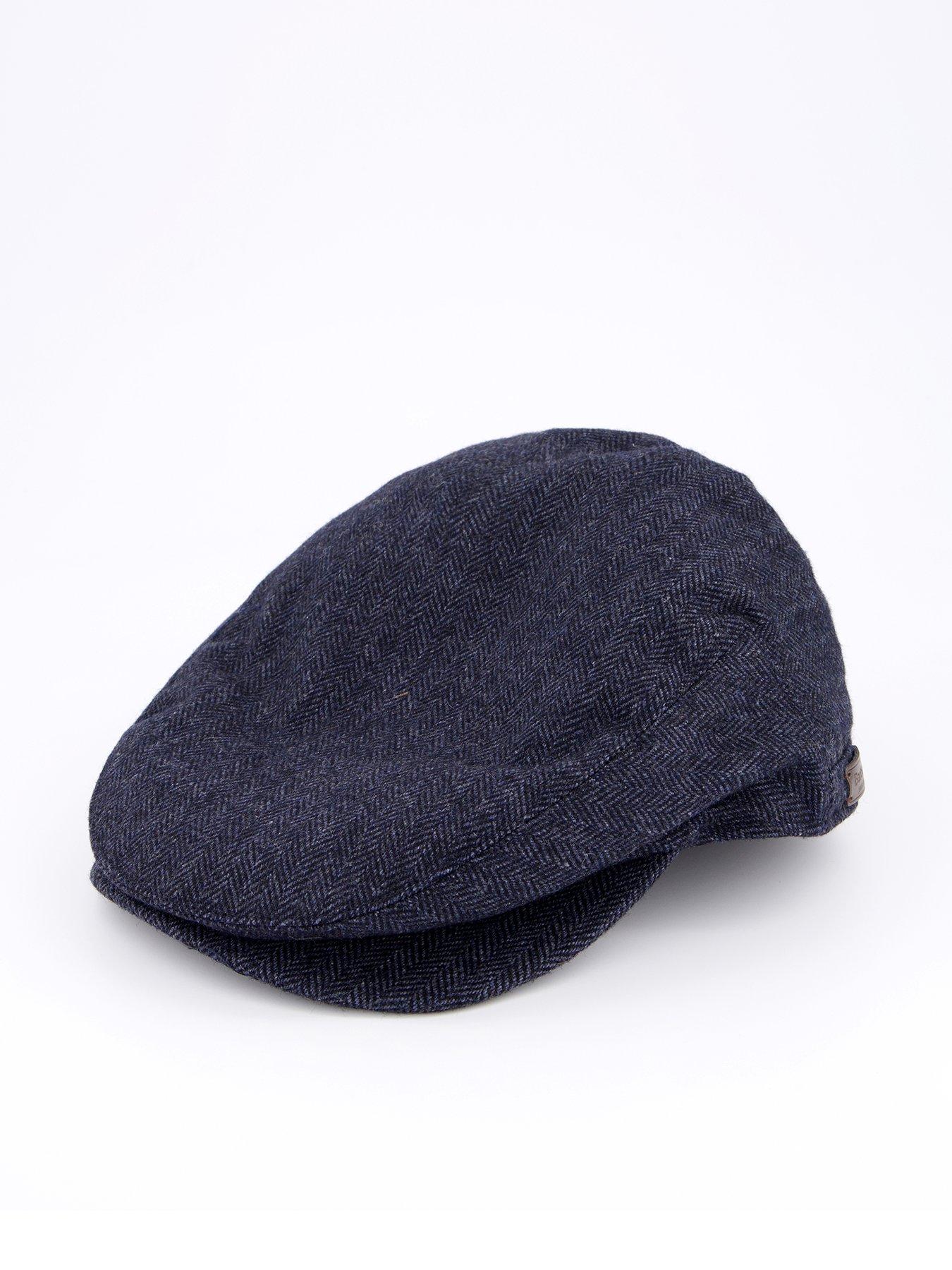 barbour-barbour-barlow-flat-cap-navyfront