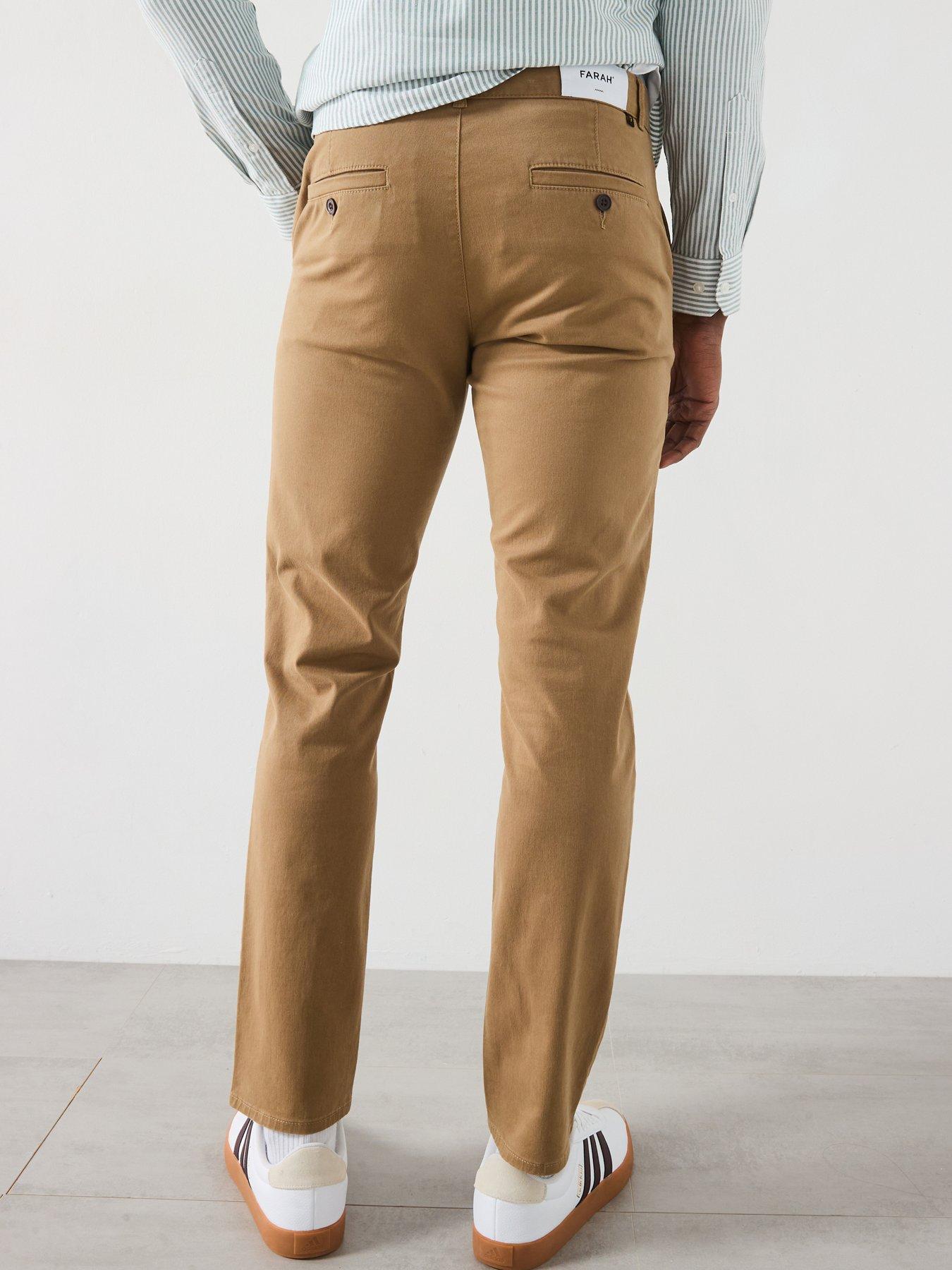 Image 2 of 6 of Farah Elm Slim Fit Twill Chinos - Beige