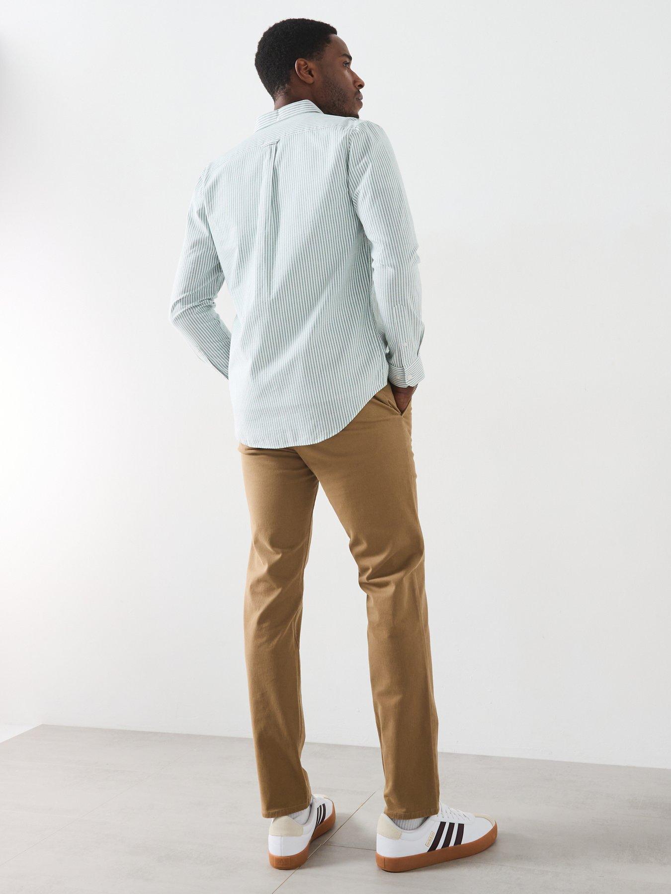 Image 6 of 6 of Farah Elm Slim Fit Twill Chinos - Beige