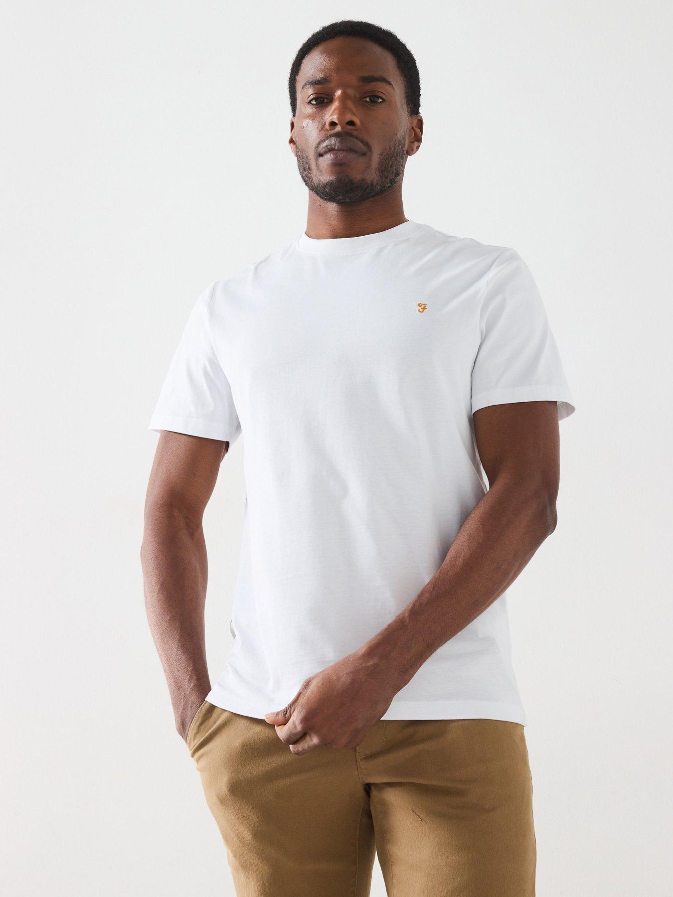 Farah Danny Regular Fit Short Sleeve T-Shirt - White