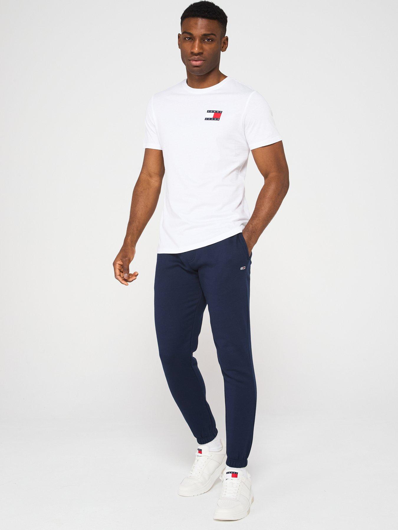 Image 3 of 5 of Tommy Jeans Slim Essential Flag T-Shirt - White