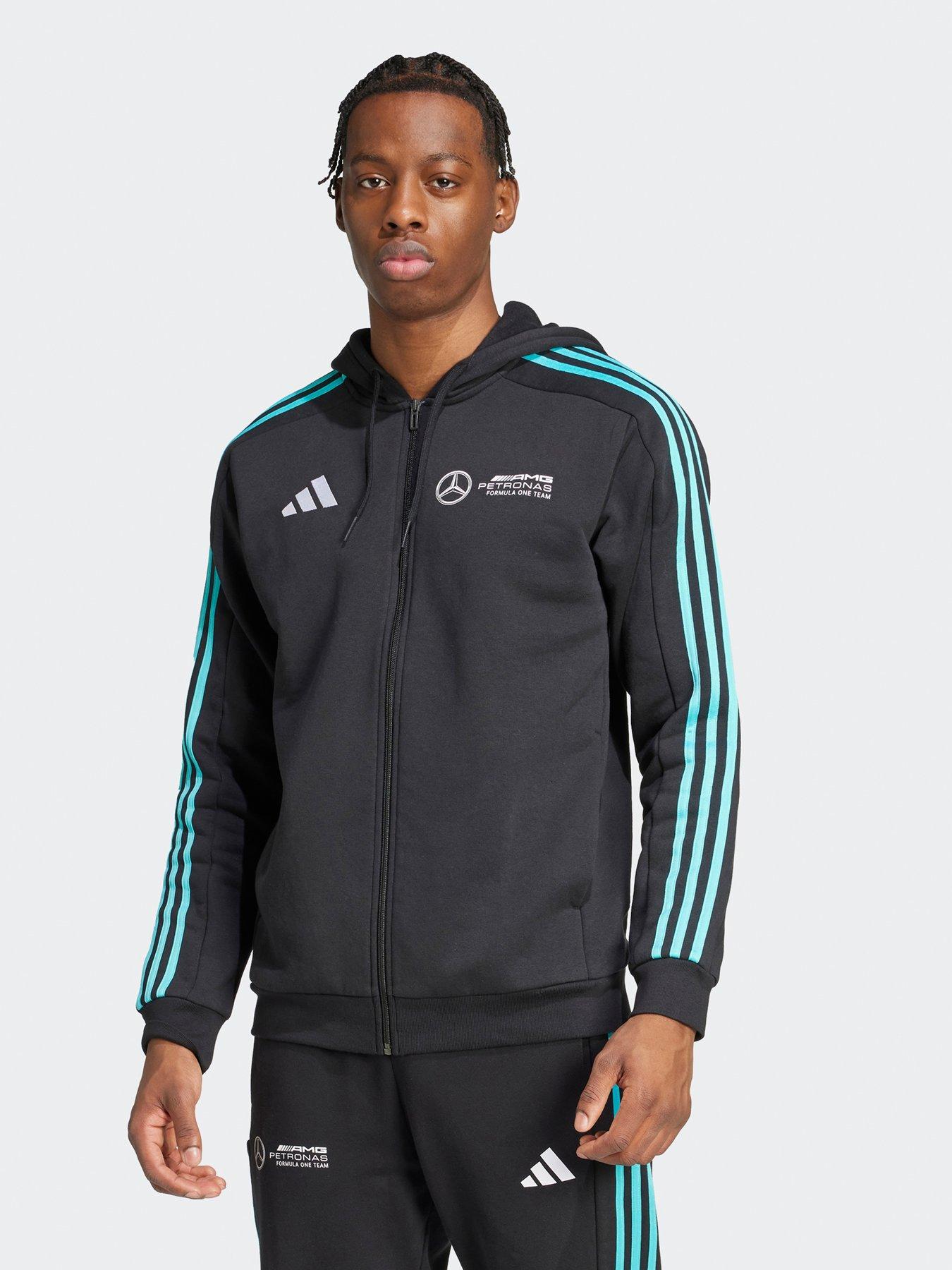 Image of adidas Men's Mercedes DNA Full Zip Hoodie - Black
