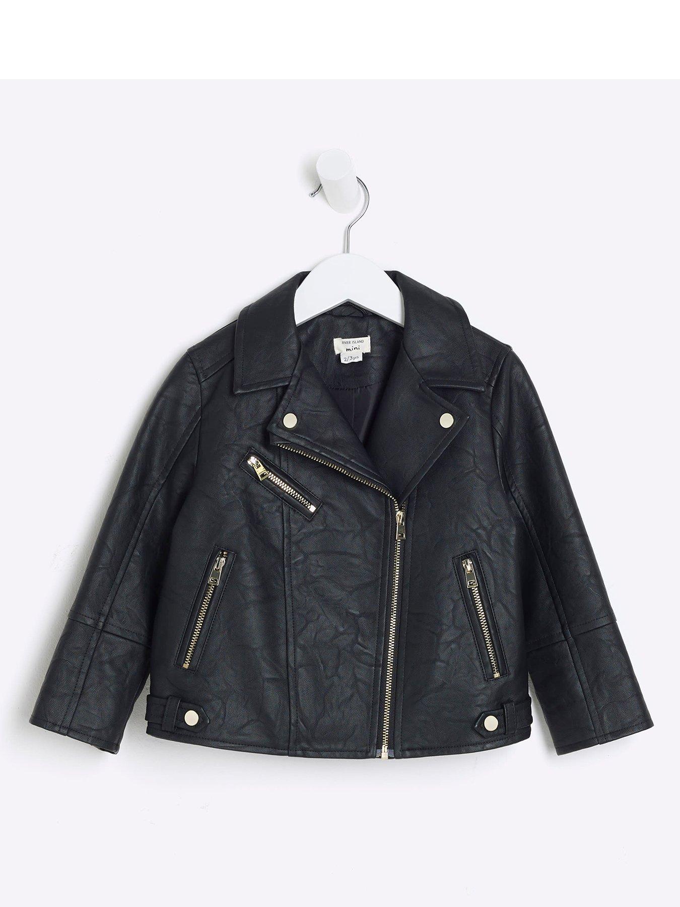 river-island-mini-mini-girl-faux-leather-biker-jacket-black