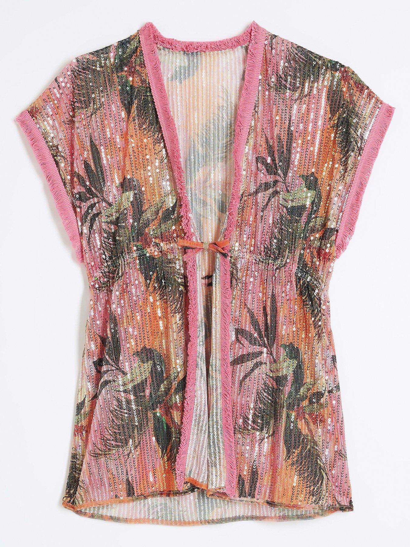 river-island-girls-palm-tree-embellished-kaftan-pinkfront