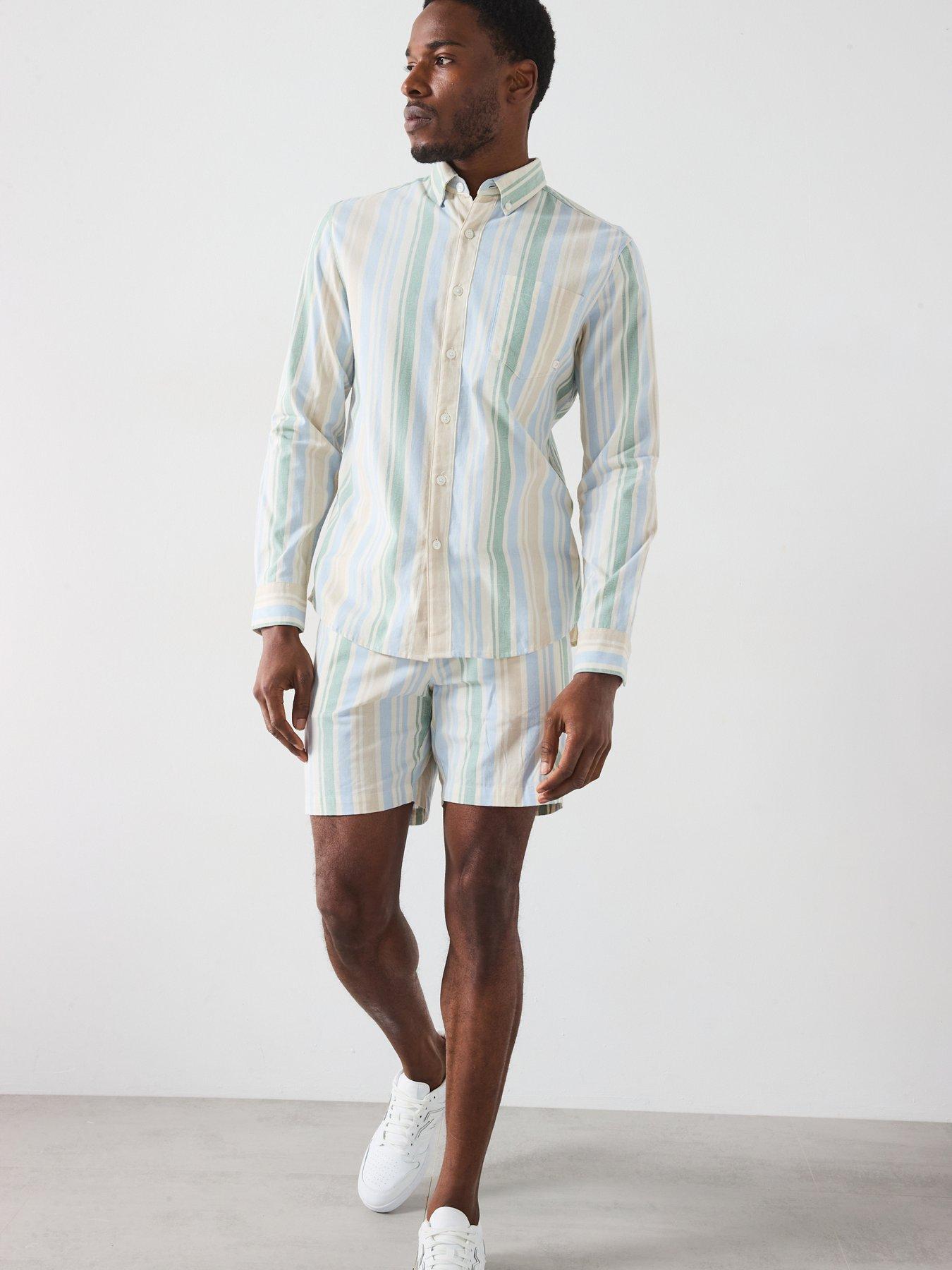Image 3 of 6 of Farah Steen Long Sleeve Striped Casual Fit Shirt - Multi