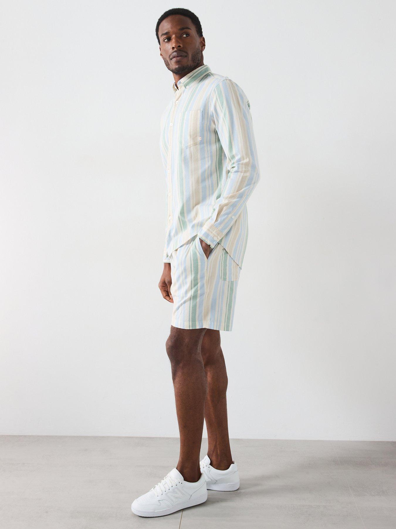 Image 5 of 6 of Farah Steen Long Sleeve Striped Casual Fit Shirt - Multi