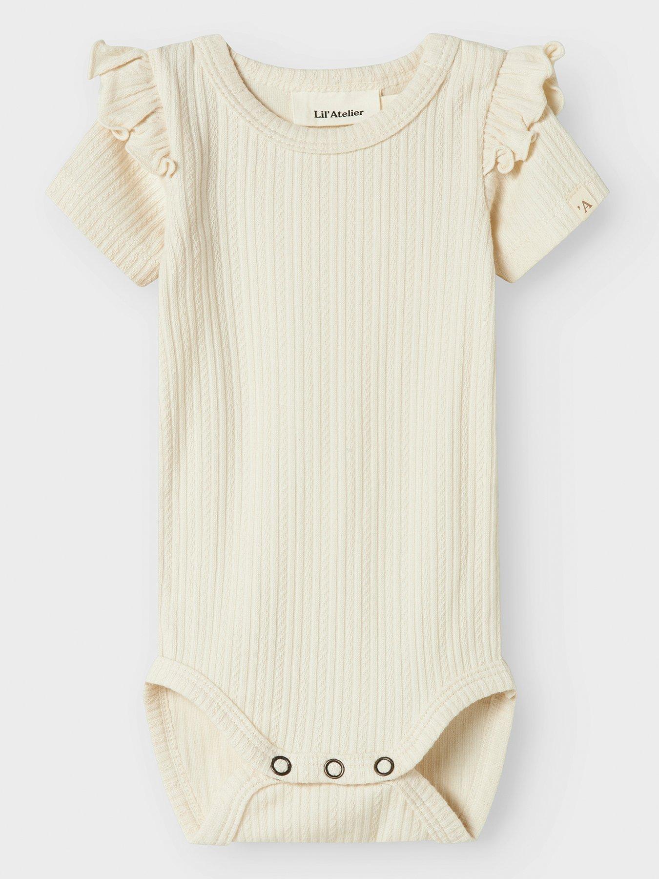 undefined Baby Girls Short Sleeve Bodysuit - Turtledove
