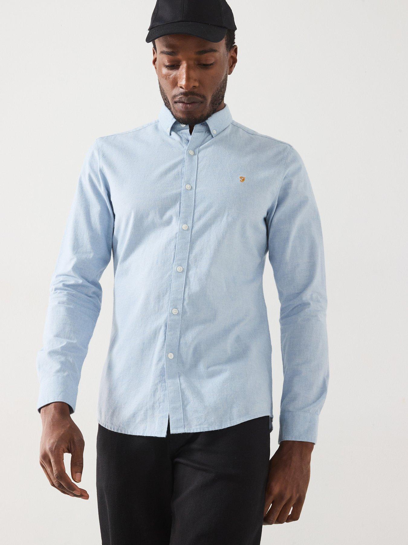 farah-steen-long-sleeve-slim-fit-shirt-light-blue