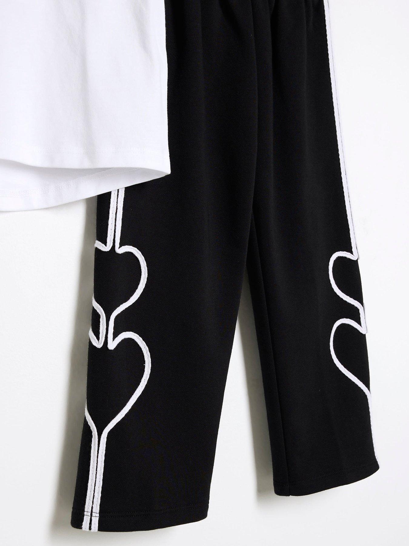 Image 4 of 5 of River Island Mini Mini Girls Perfume Tracksuit Set - White