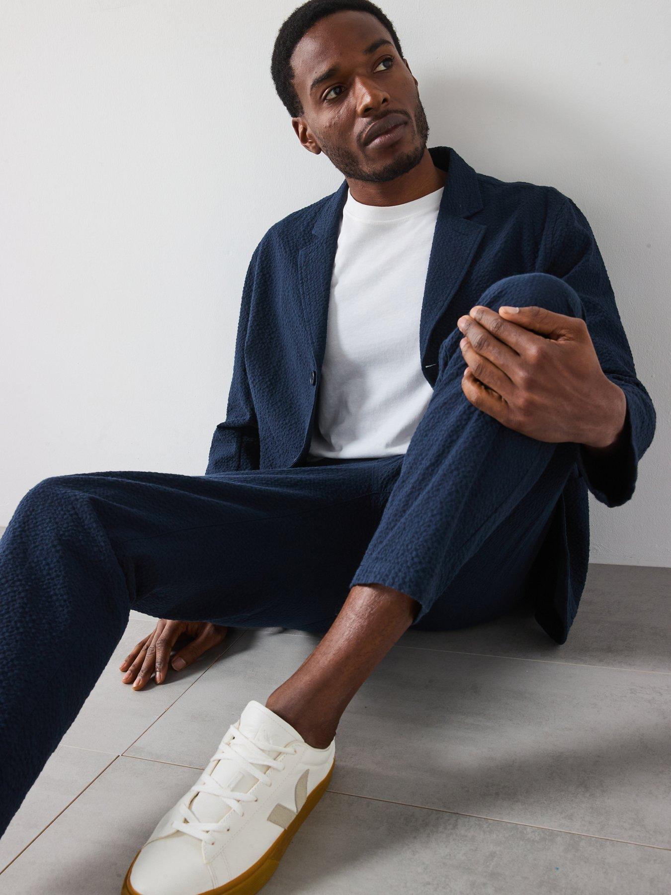 Image 5 of 6 of Farah Hawtin Drawstring Tapered Fit Trousers - Navy