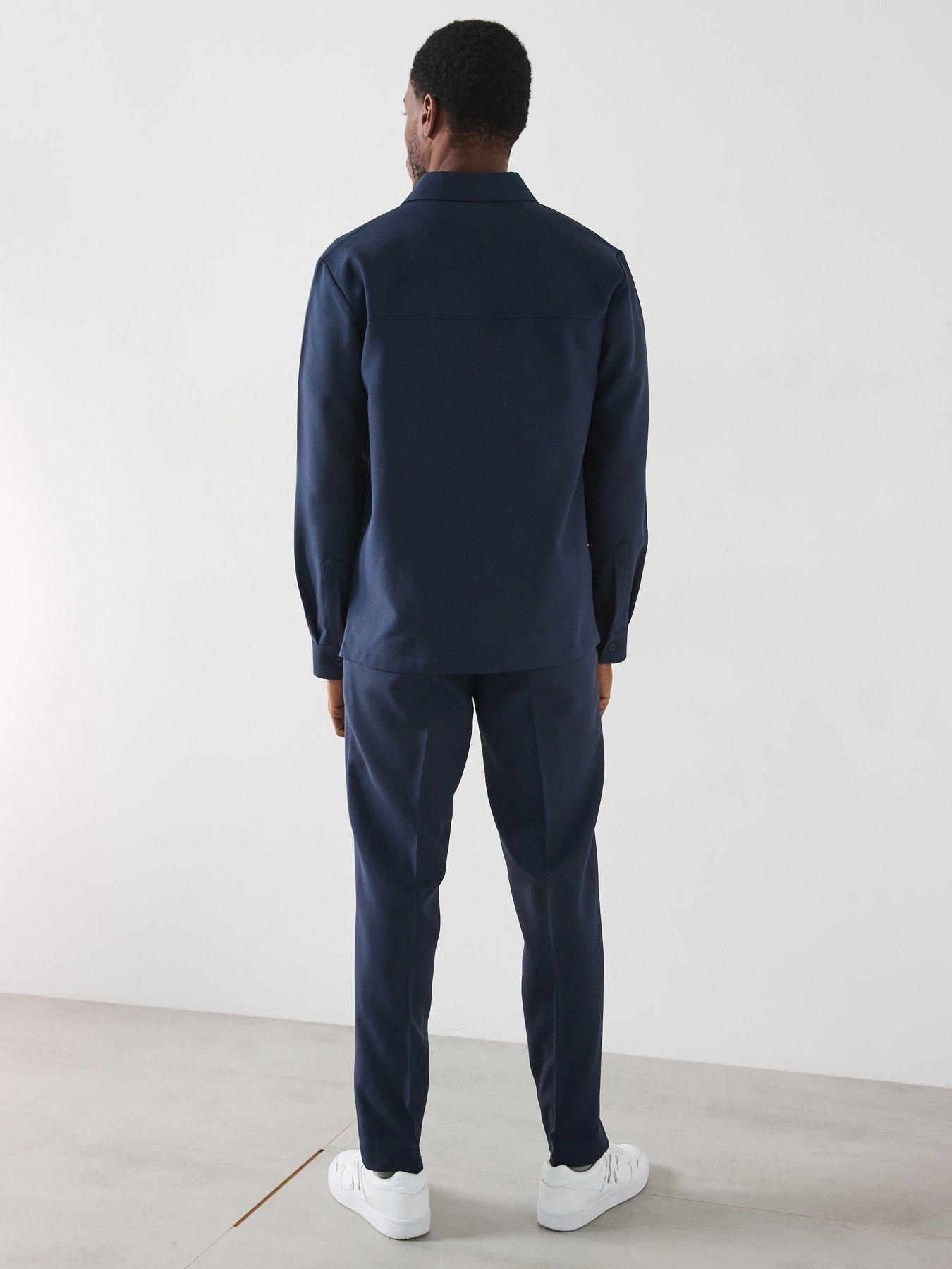 Image 2 of 6 of Farah Kenneth Archive Relaxed Fit Overshirt - Navy