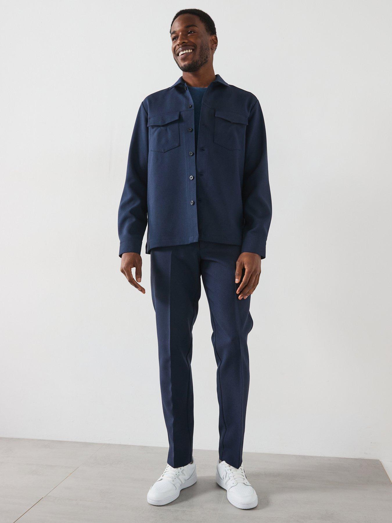 Image 3 of 6 of Farah Kenneth Archive Relaxed Fit Overshirt - Navy