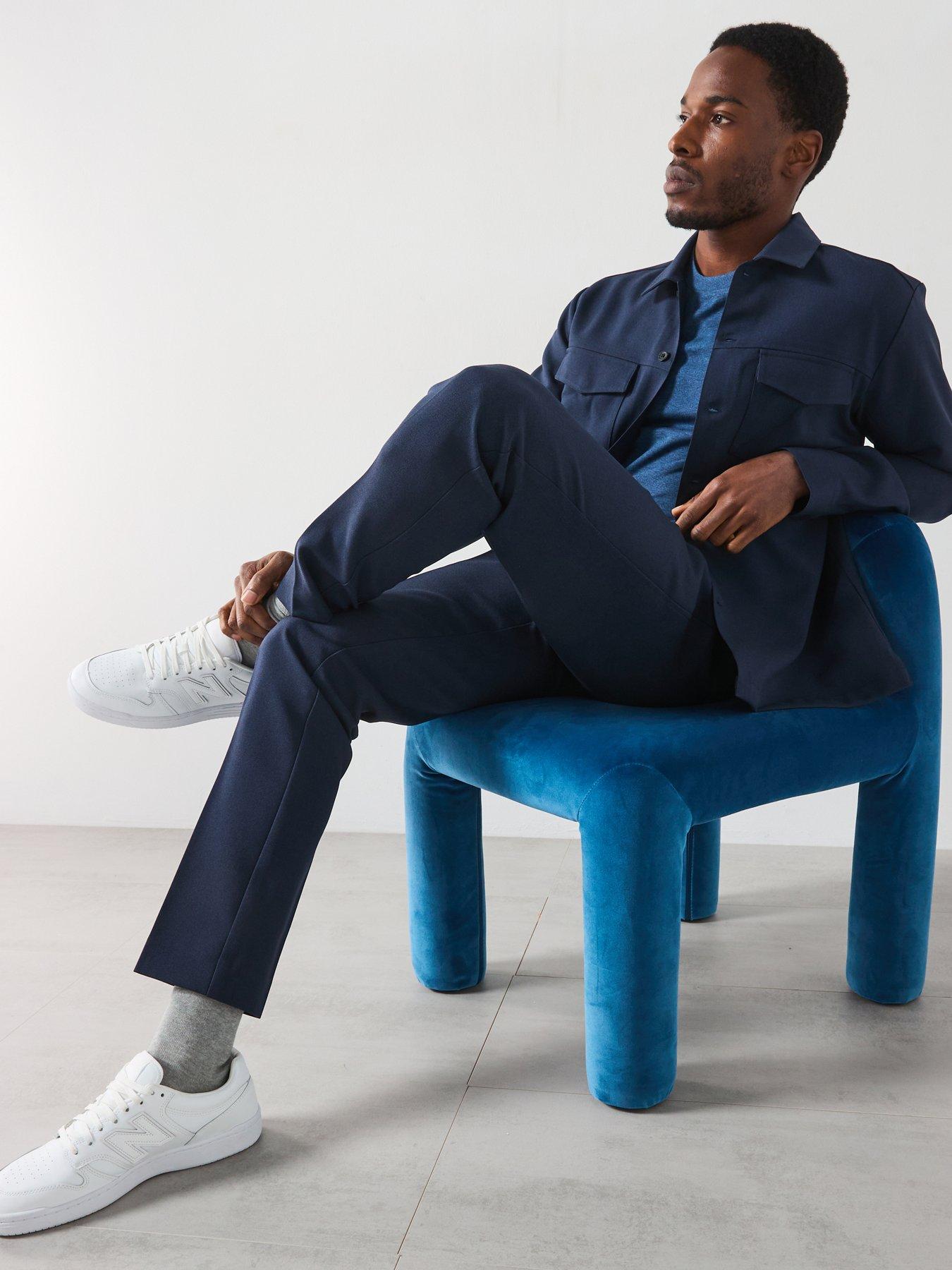 Image 4 of 6 of Farah Kenneth Archive Relaxed Fit Overshirt - Navy