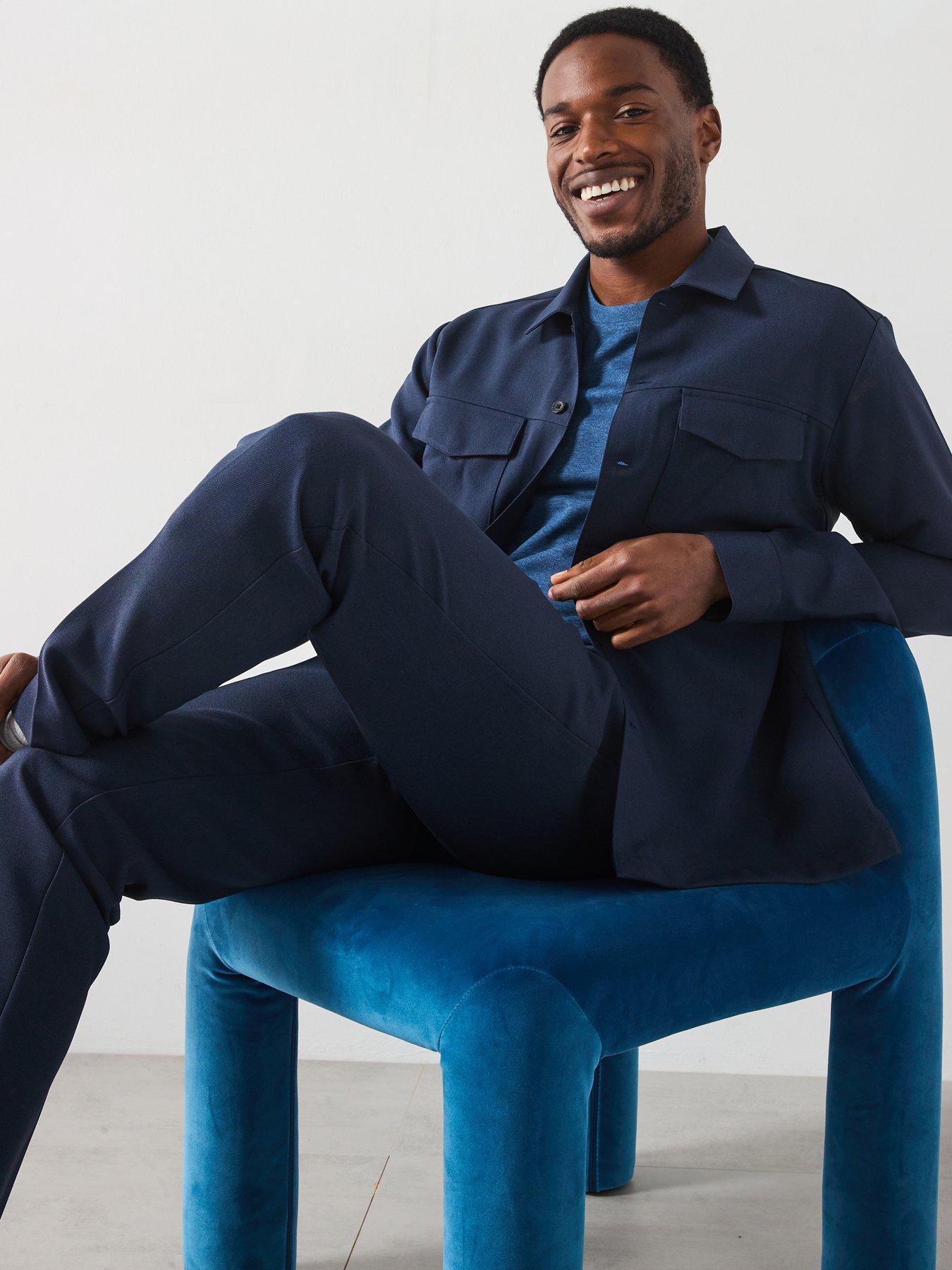 Image 6 of 6 of Farah Kenneth Archive Relaxed Fit Overshirt - Navy