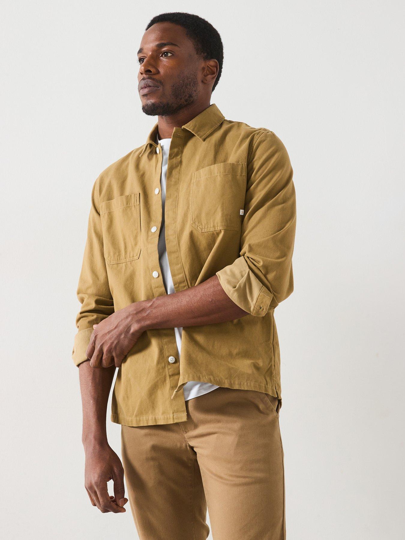 farah-leon-relaxed-fit-overshirt-khakifront
