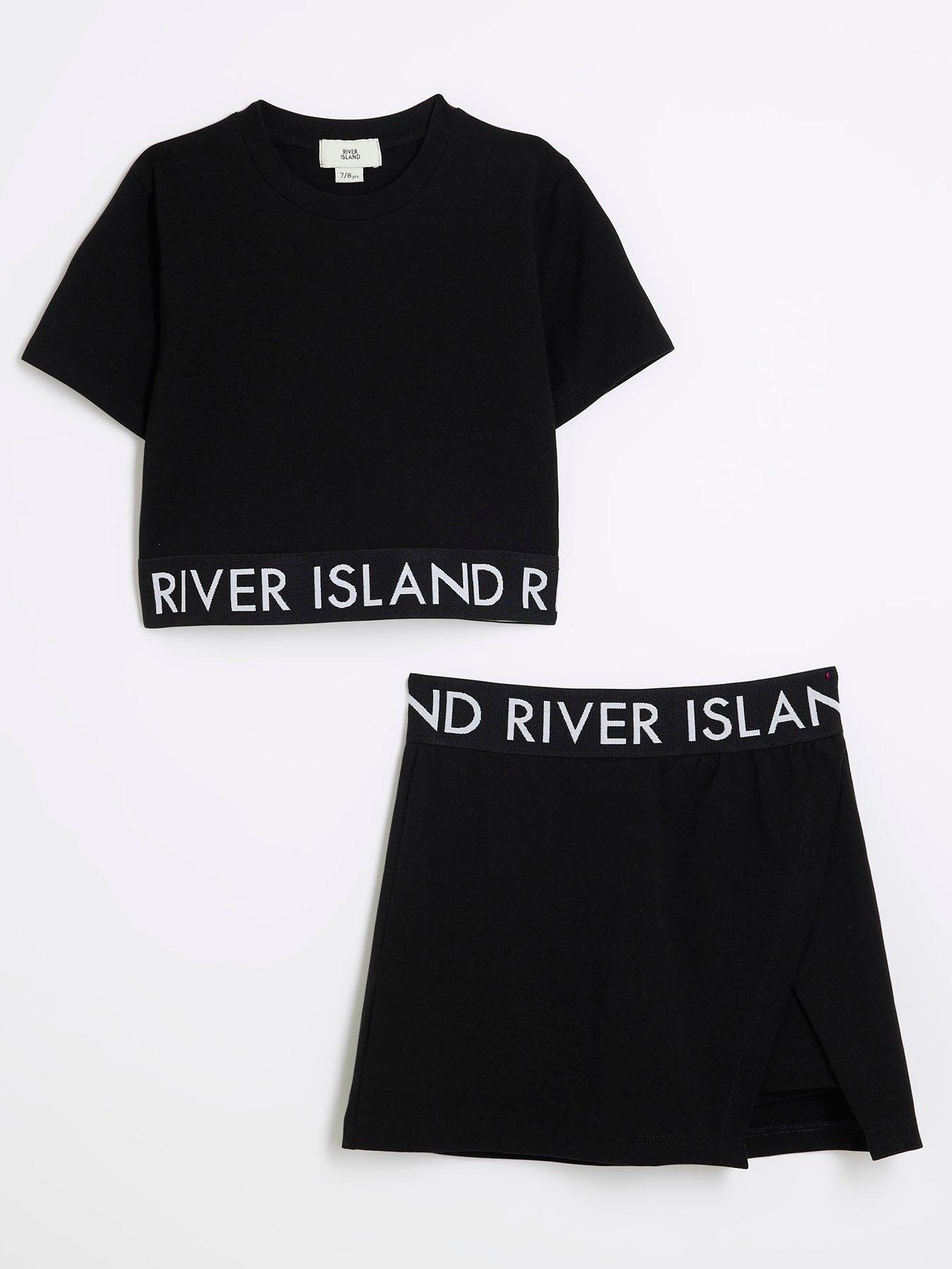 river-island-girls-ri-waistband-top-and-skort-set-black