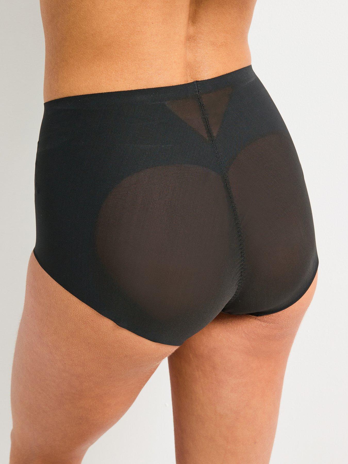 Image 2 of 5 of Calvin Klein Sculpted Shapewear Stay Put Mesh Briefs - Black