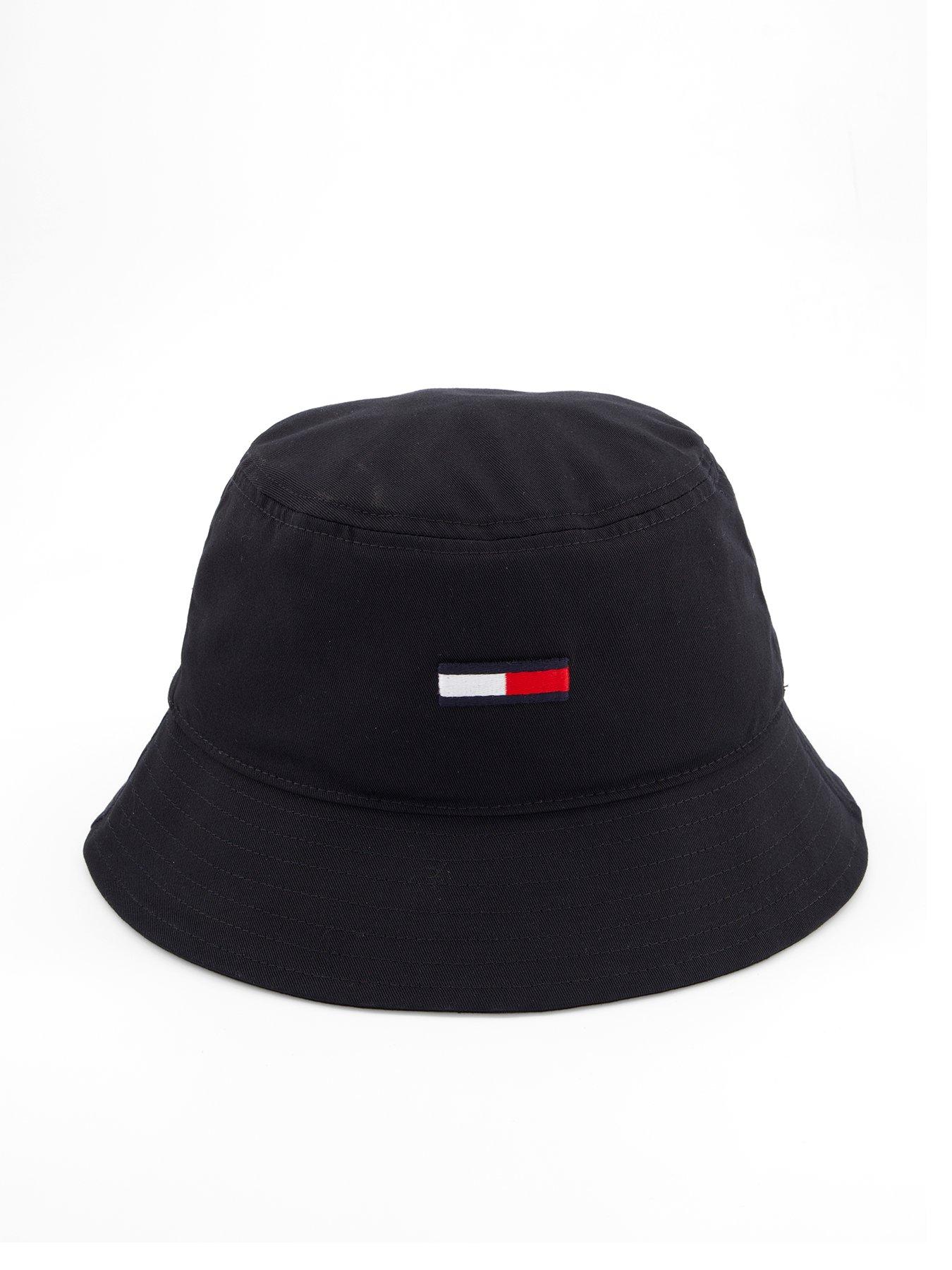Image of Tommy Jeans Flag Bucket Hat - Black
