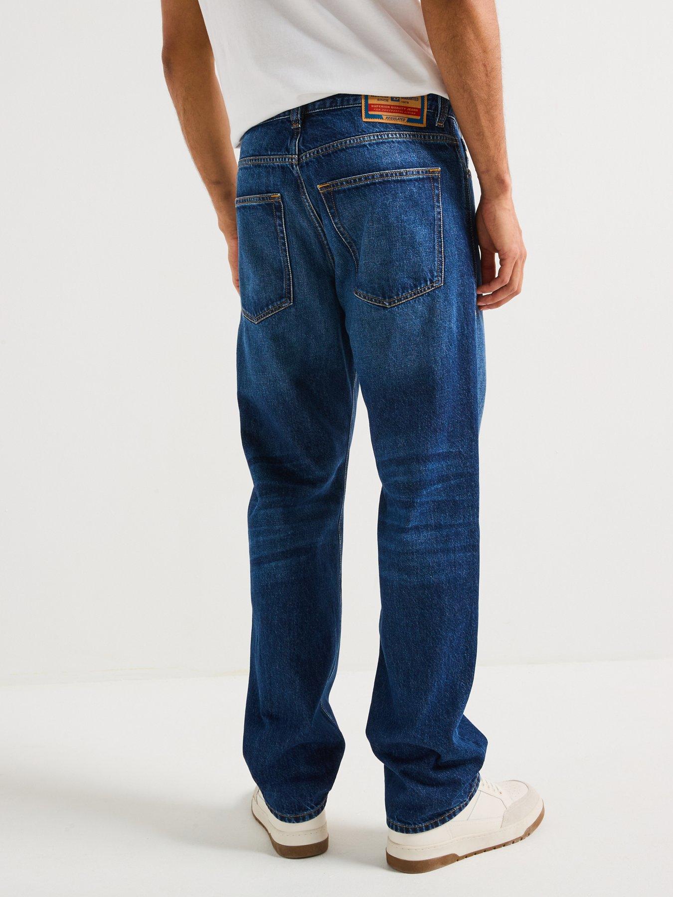 Image 2 of 4 of Diesel Diesel 2010 D-macs Loose Fit Jeans- Dark Blue