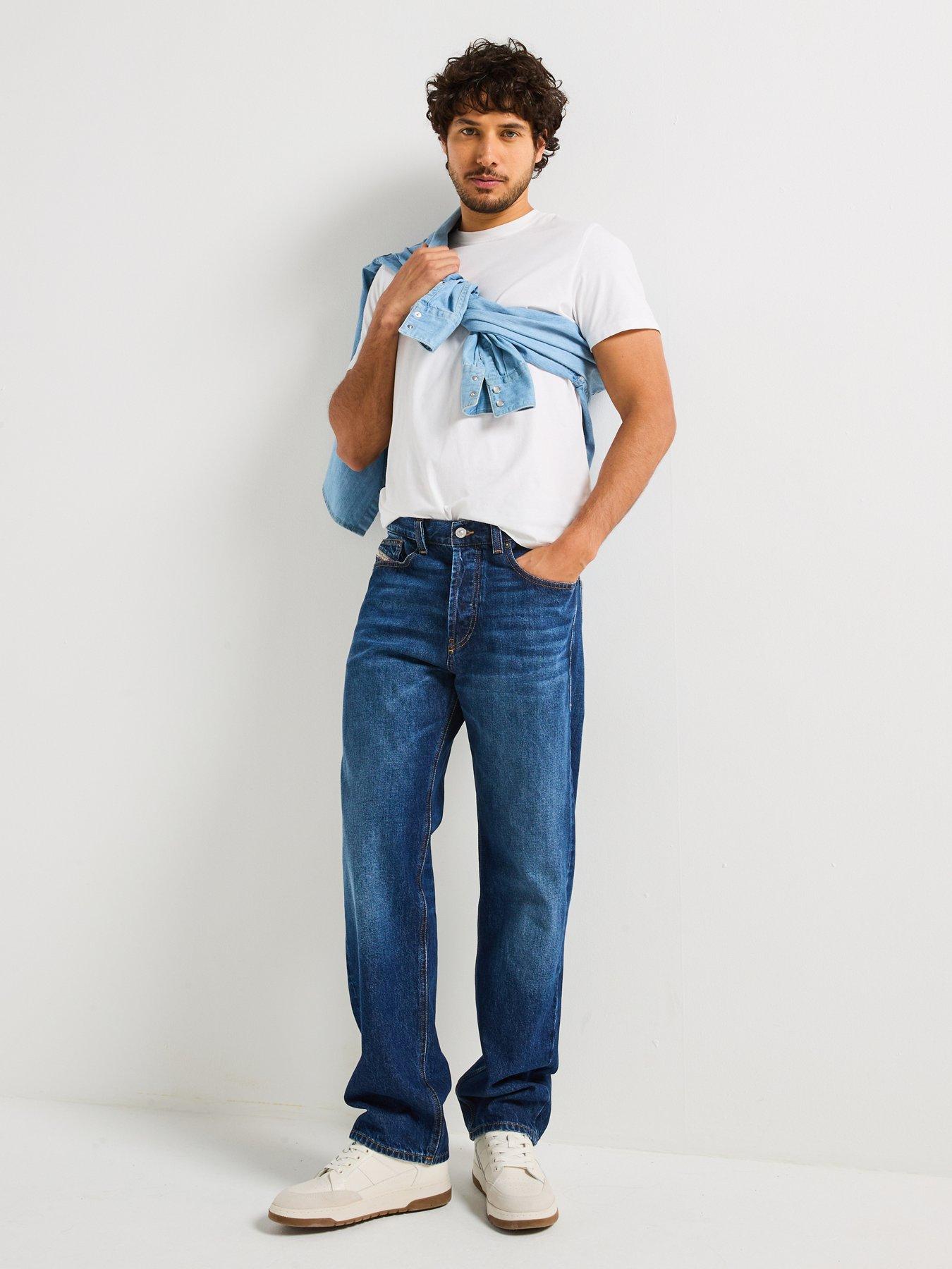 Image 3 of 4 of Diesel Diesel 2010 D-macs Loose Fit Jeans- Dark Blue