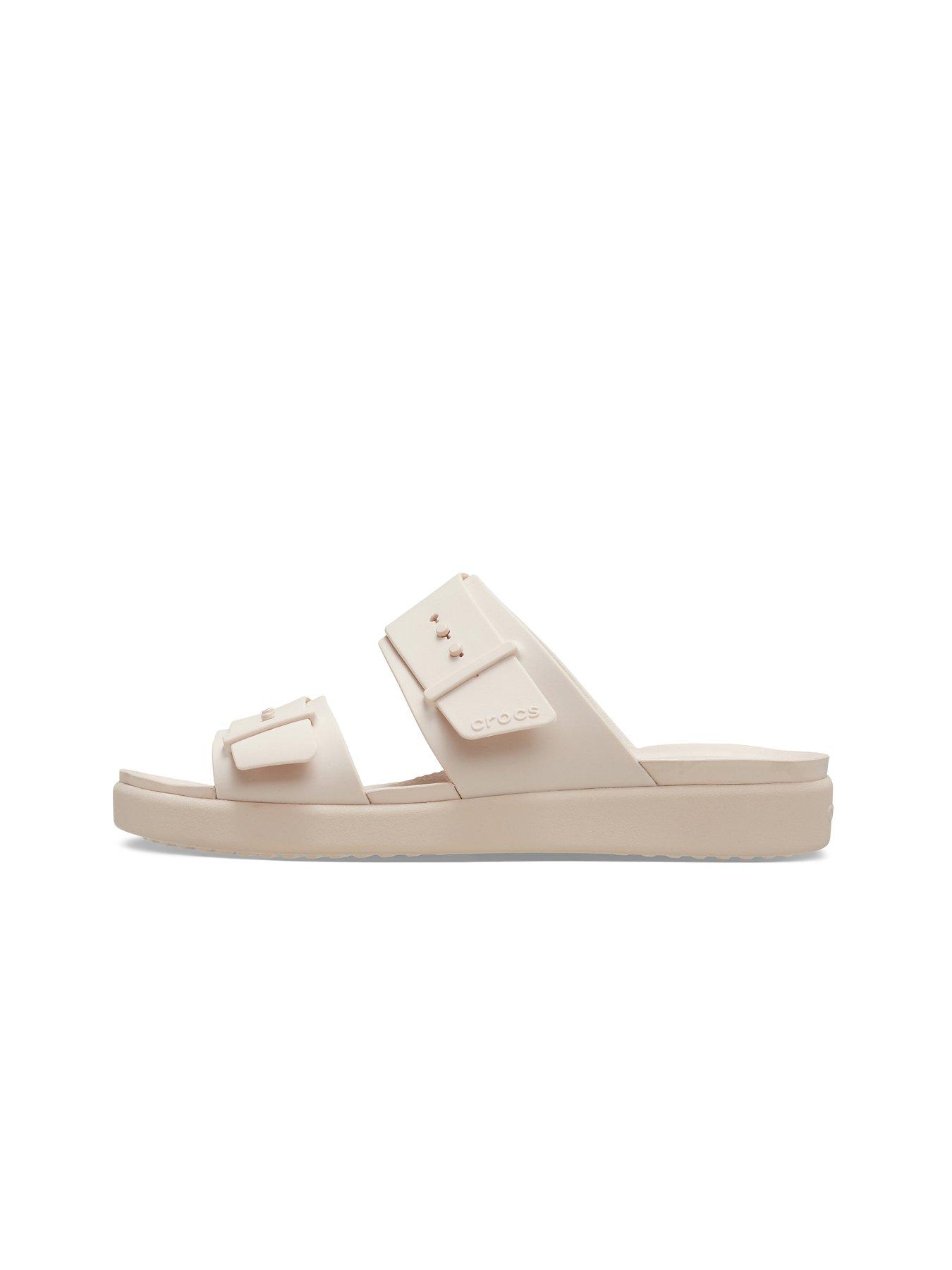 Image 6 of 7 of Crocs Brooklyn Buckle Flat Sandal - Pink