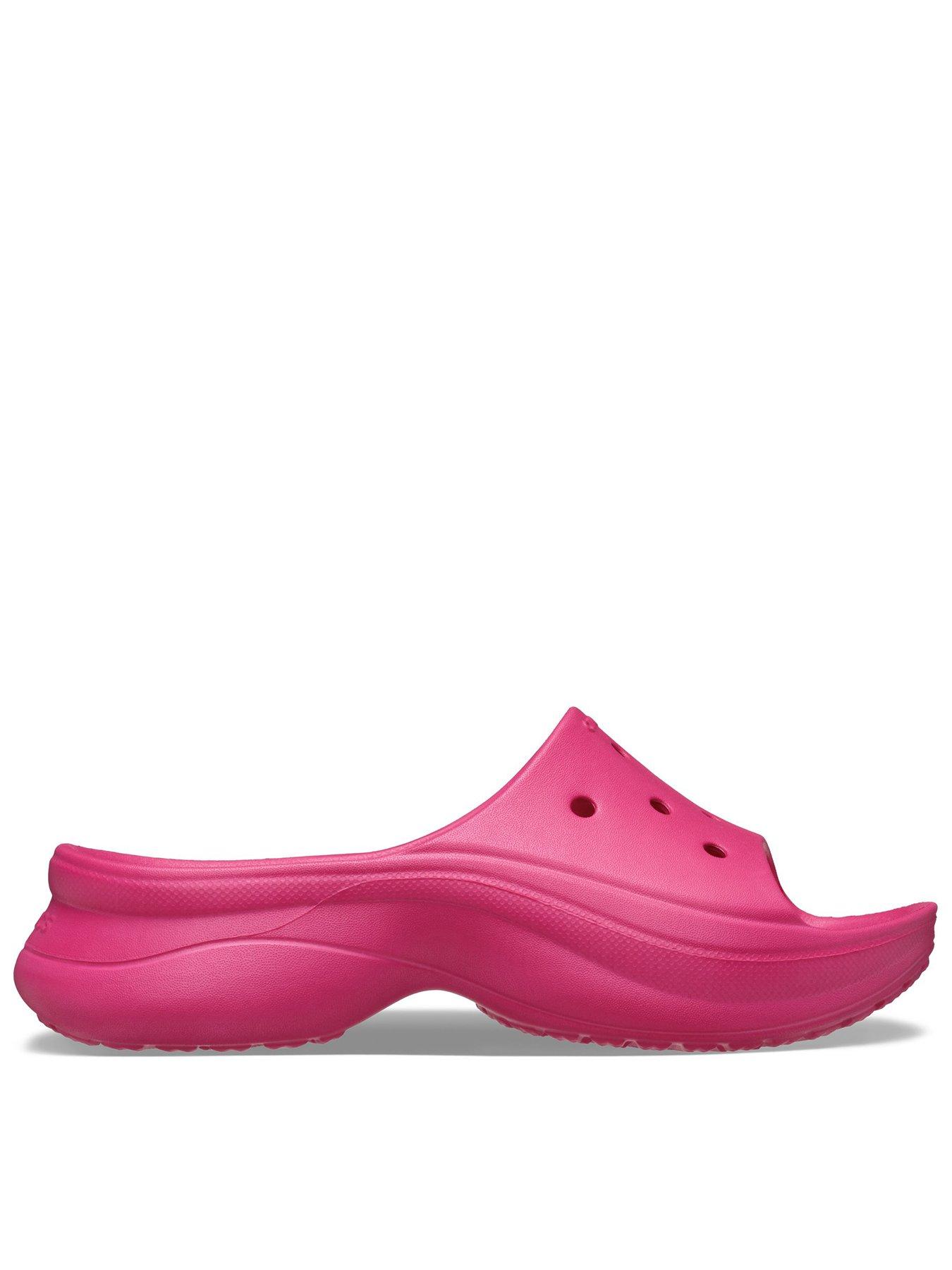 Image 1 of 6 of Crocs Bae Slides - Pink