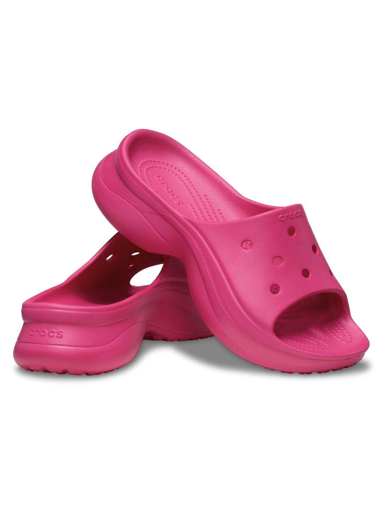 Image 6 of 6 of Crocs Bae Slides - Pink