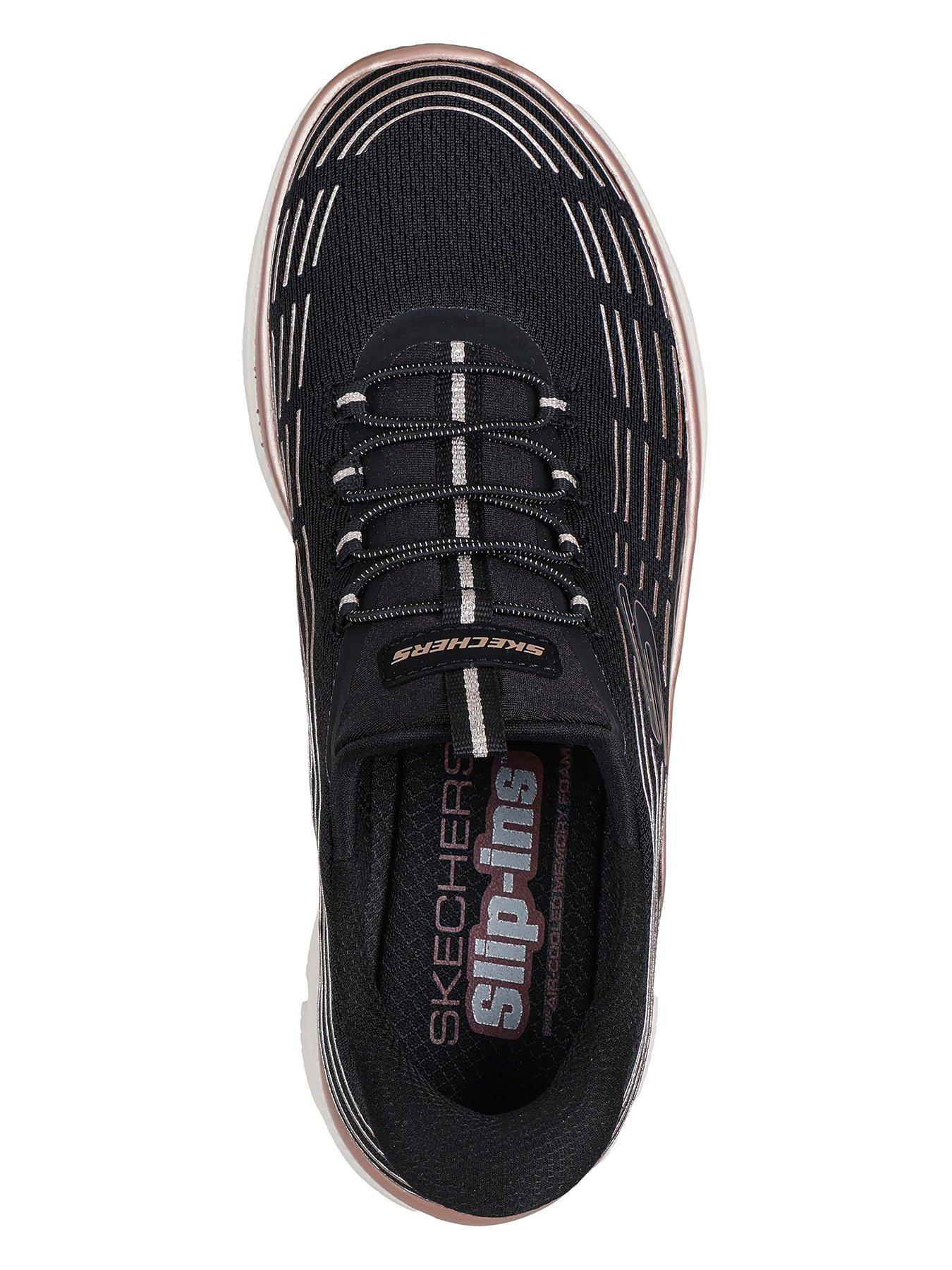 Image 3 of 5 of Skechers Mesh Bungee Glitter 3d Print Integrated Slip-ins W/air-cooled Mf