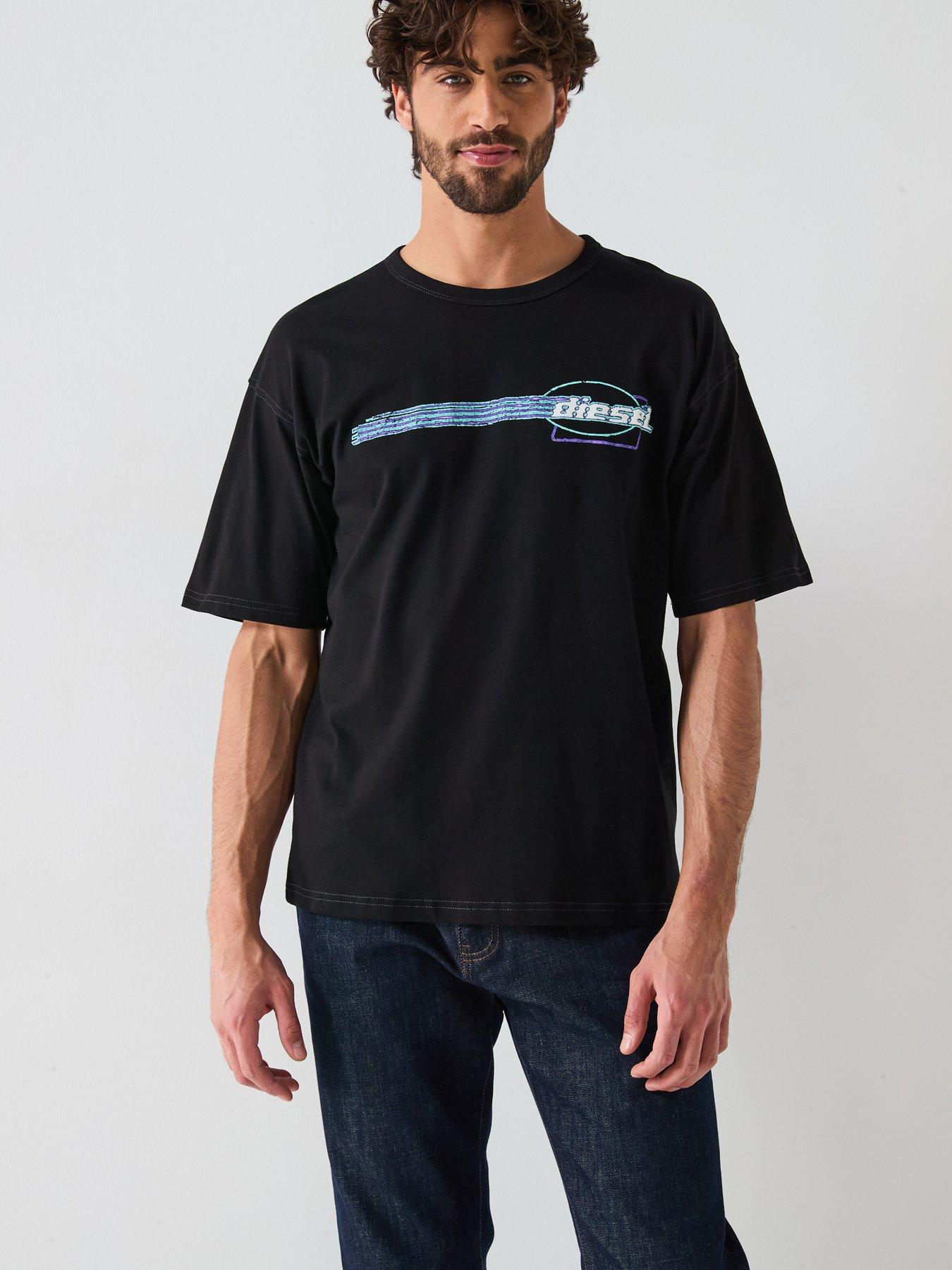 Image 2 of 6 of Diesel T-Boxt-R16 Backhit Graphic T-Shirt - Black