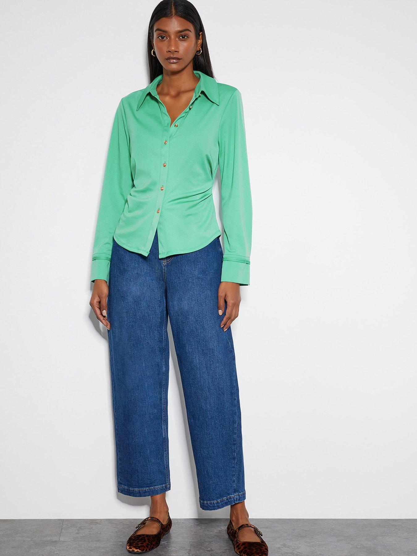 Image 5 of 5 of Monsoon Julia Jersey Shirt - Green