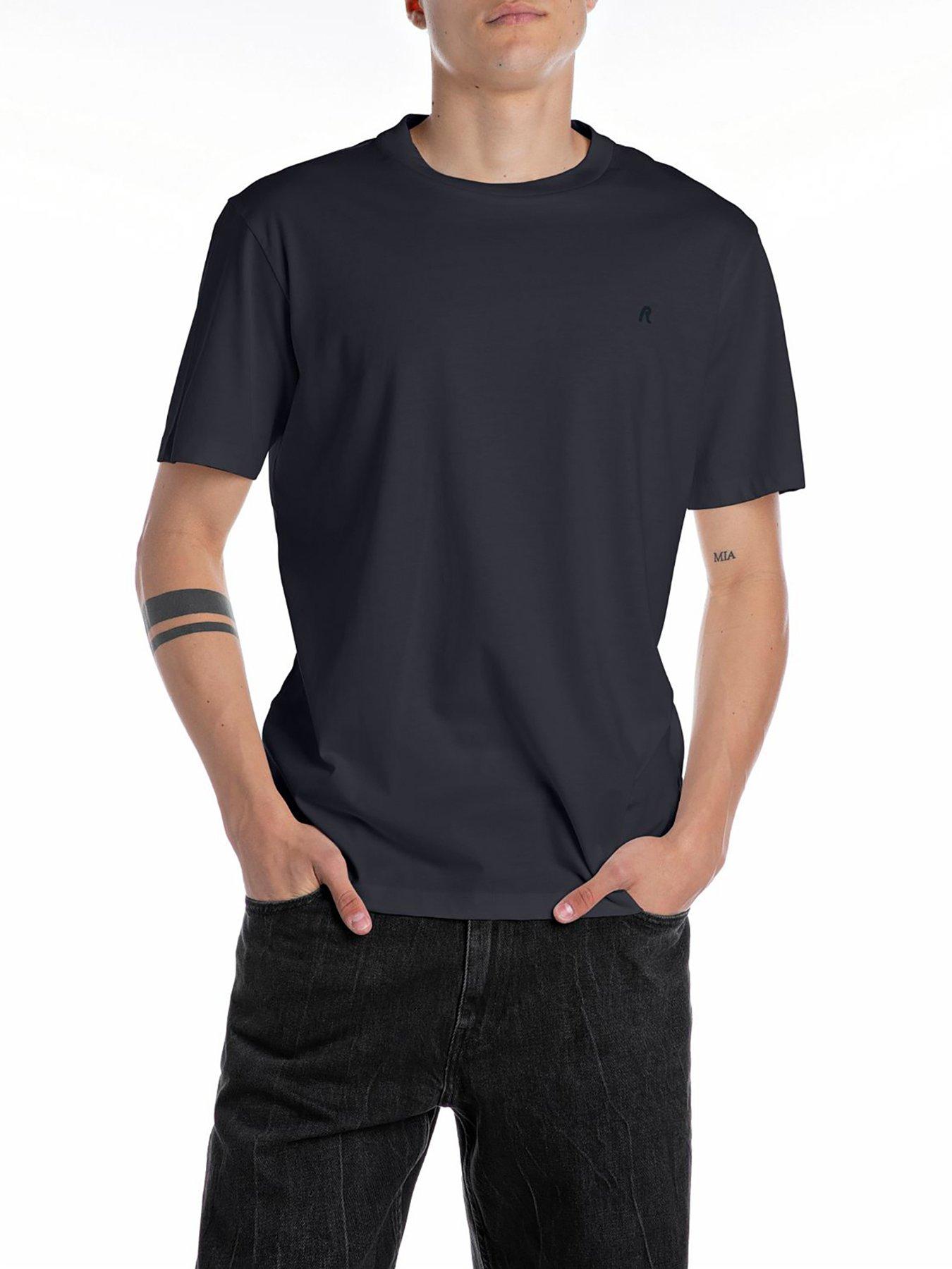 Replay R Left Chest Logo T-Shirt - Navy