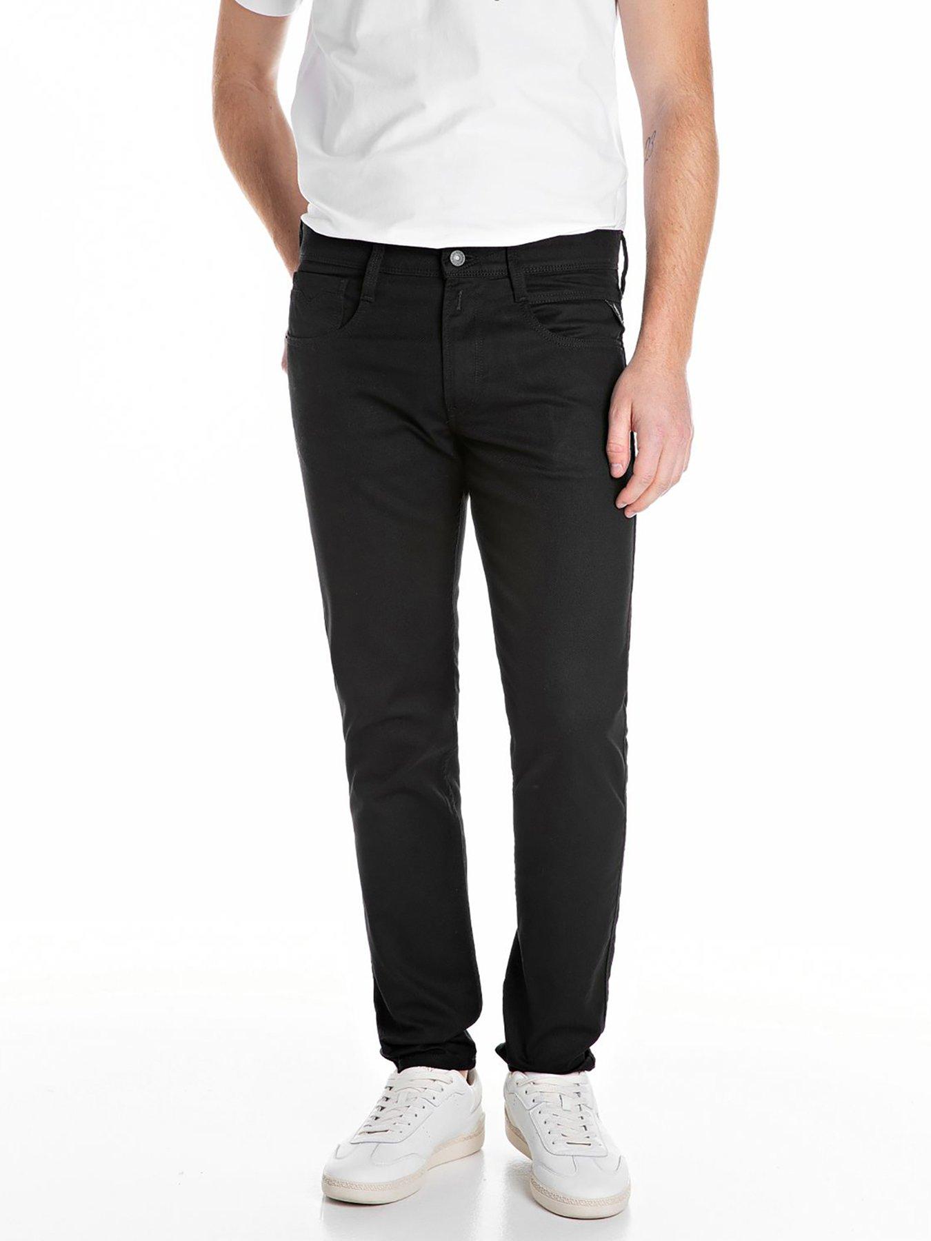 Replay Anbass C-stretch Slim Fit Jeans - Black