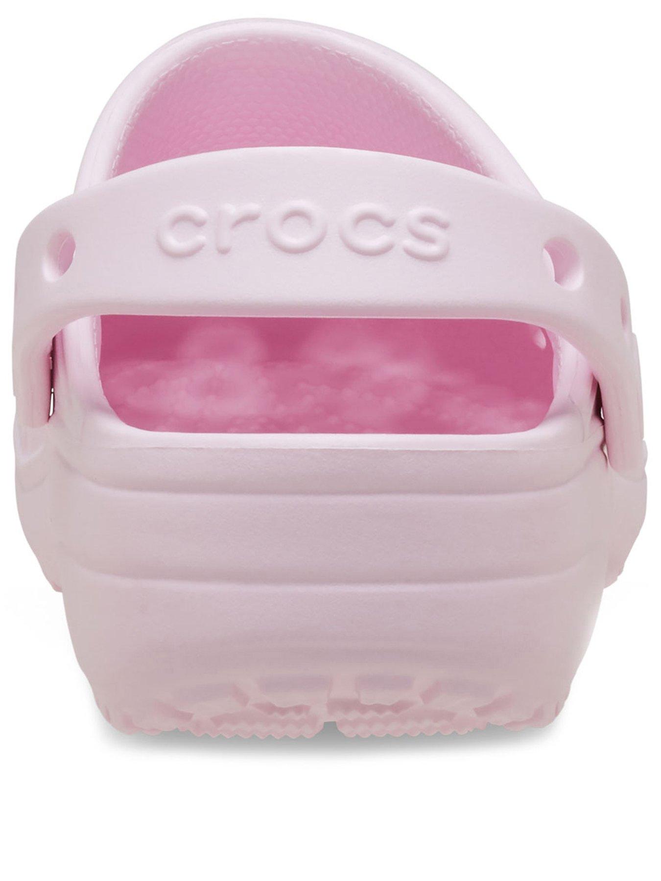 Image 3 of 6 of Crocs Classic Floral Cut Out Clog K - Pink
