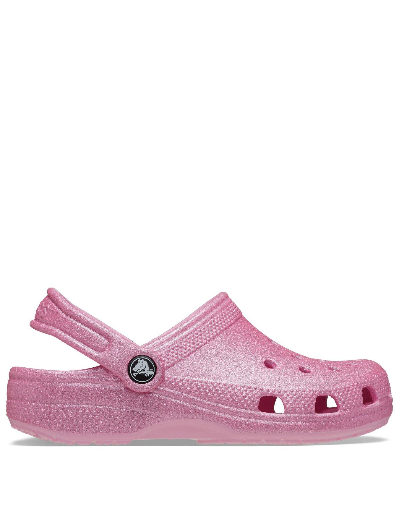 Image 1 of 6 of Crocs Classic Glitter Clog T - Pink