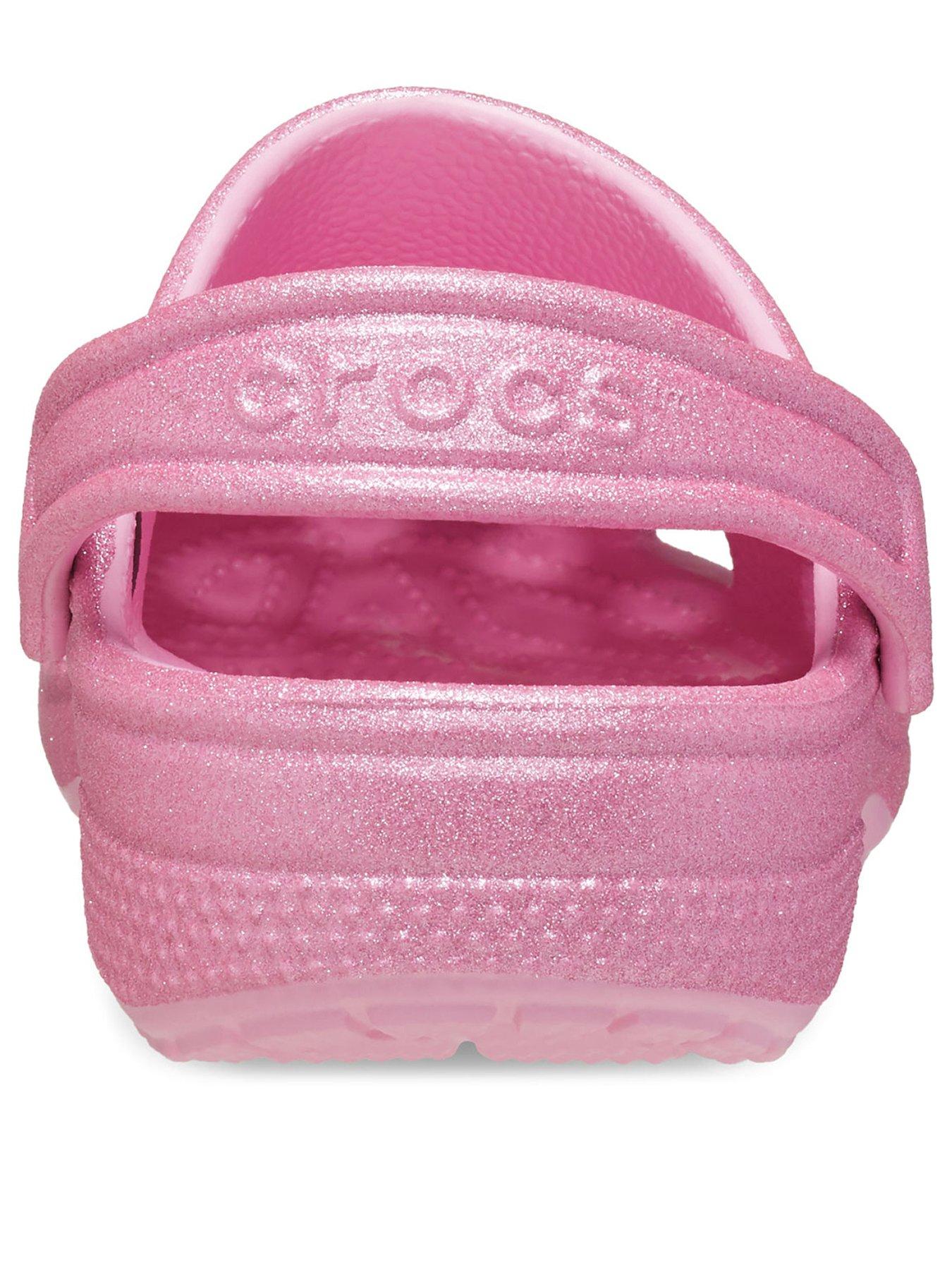 Image 3 of 6 of Crocs Classic Glitter Clog T - Pink