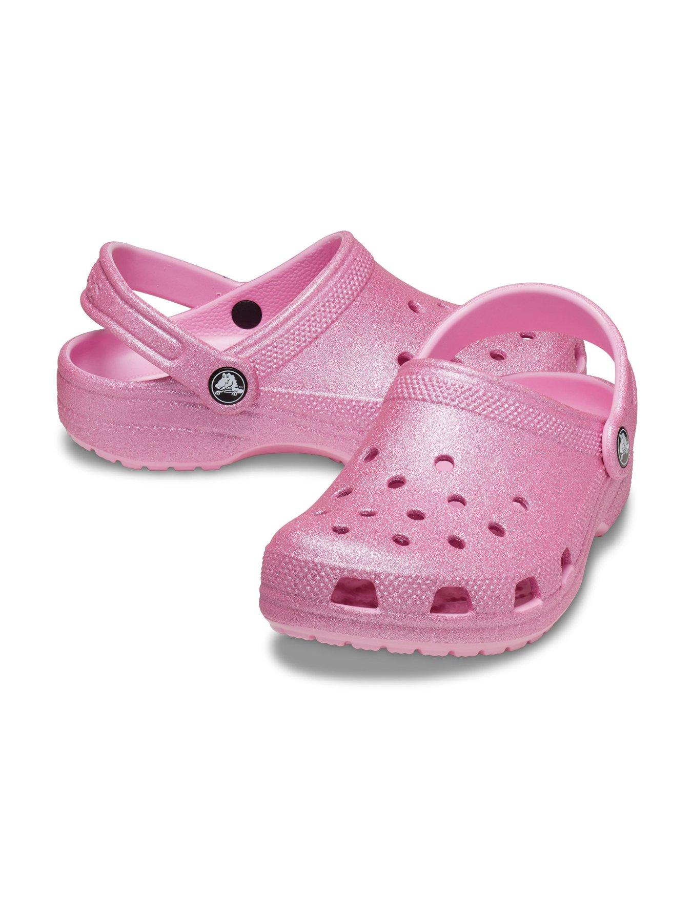 Image 6 of 6 of Crocs Classic Glitter Clog T - Pink