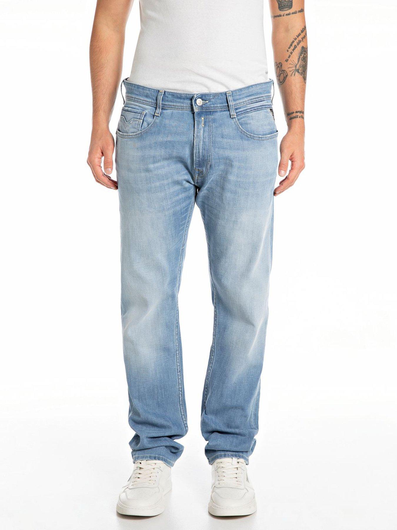 Replay Rocco Comfort Straight Fit Jeans-  Light Blue