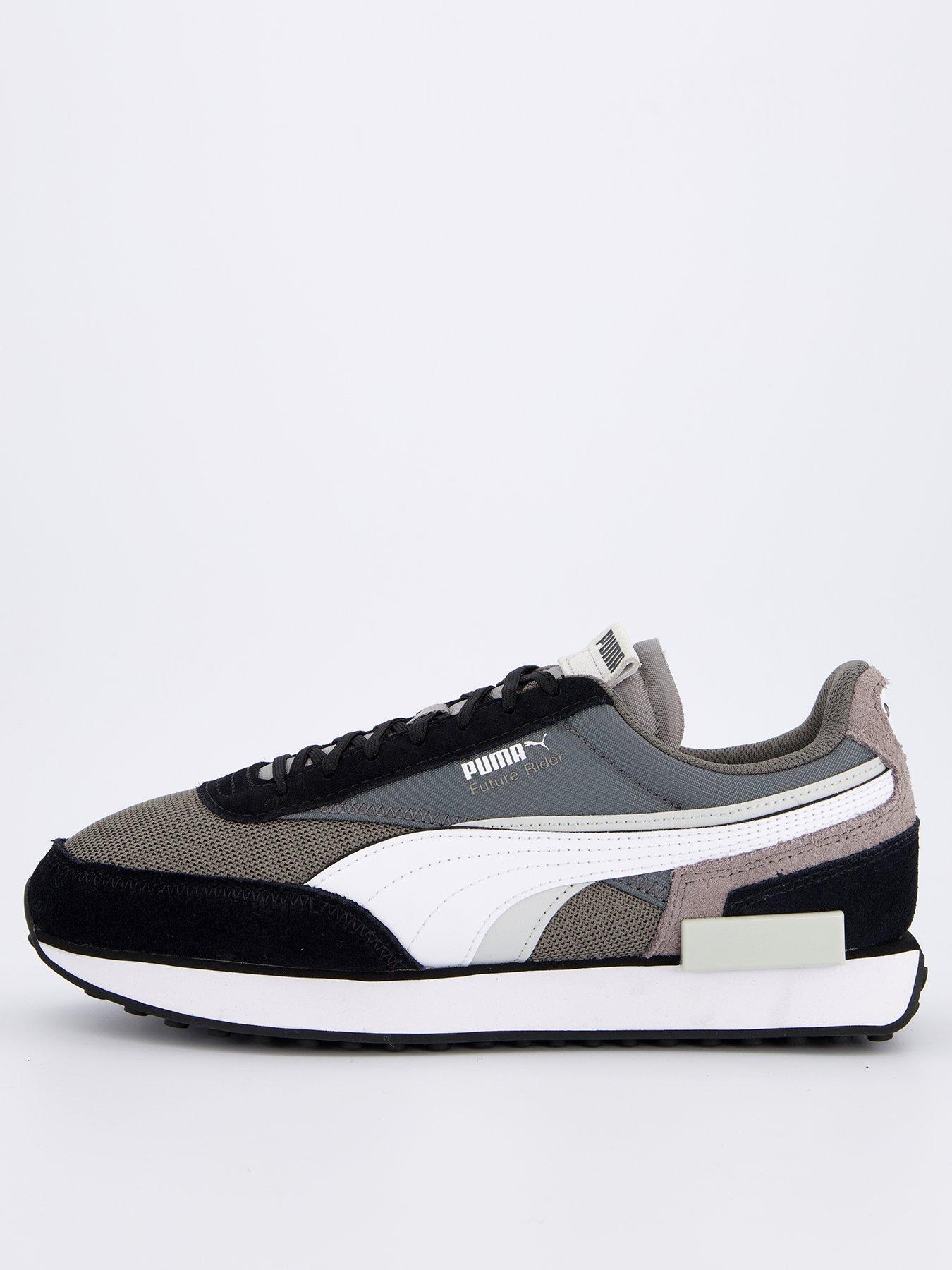 puma-mens-future-rider-double-two-trainers-greyblackfront