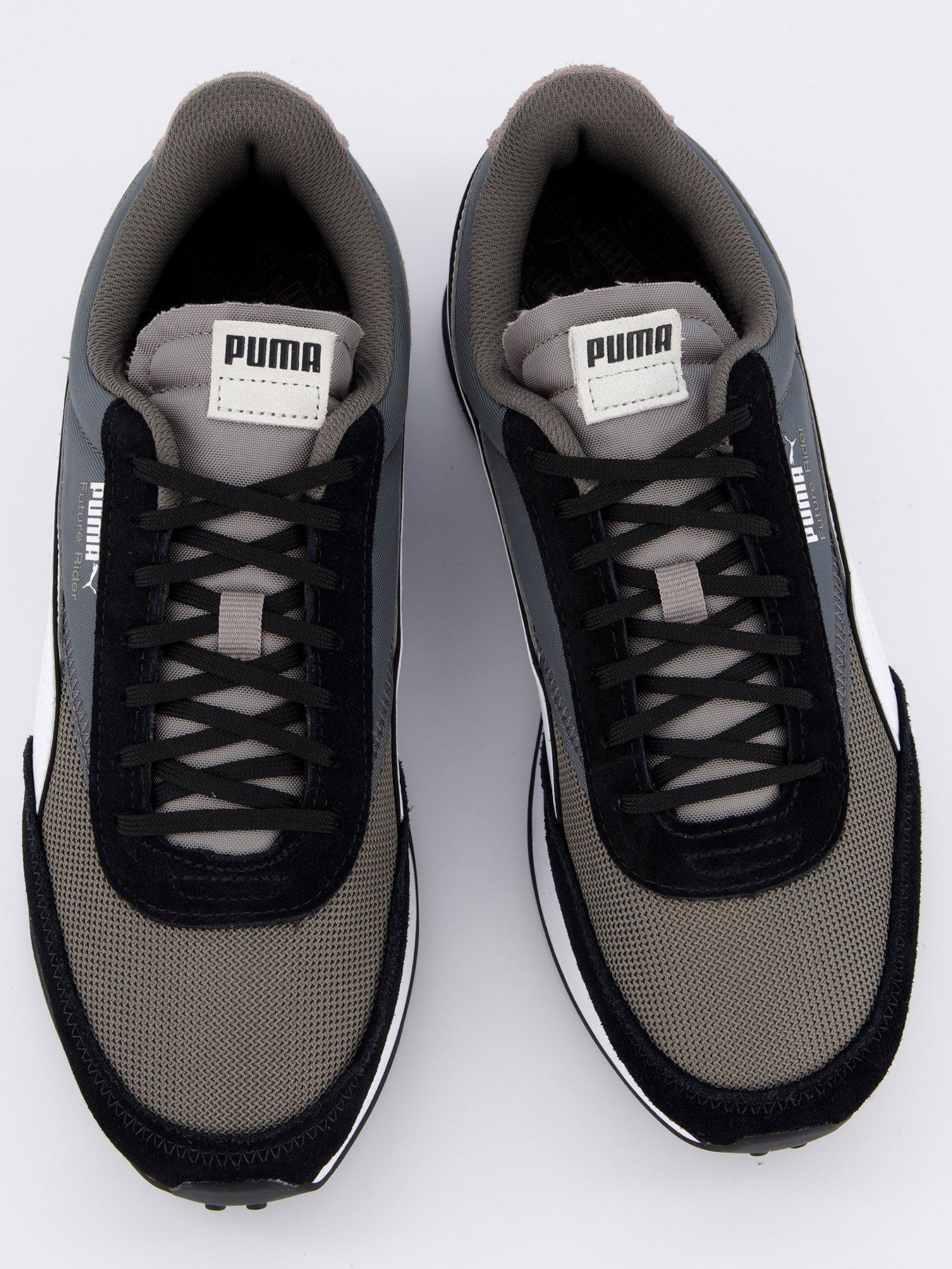 puma-mens-future-rider-double-two-trainers-greyblackoutfit