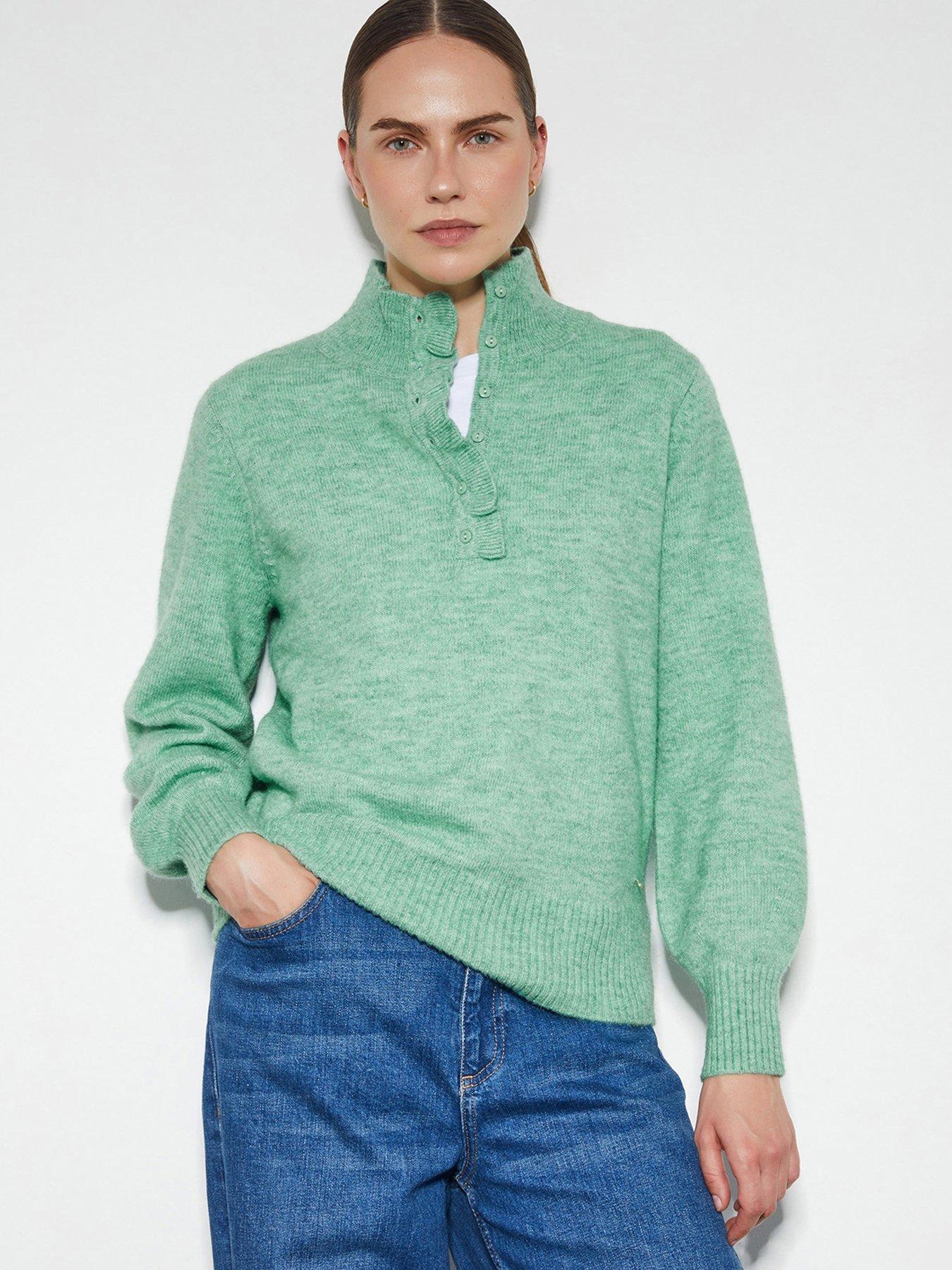 Image 1 of 4 of Monsoon Connie Casual Jumper - Green