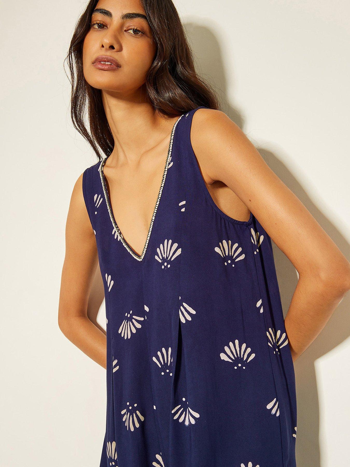 Image 3 of 4 of Monsoon Briana Jumpsuit - Navy
