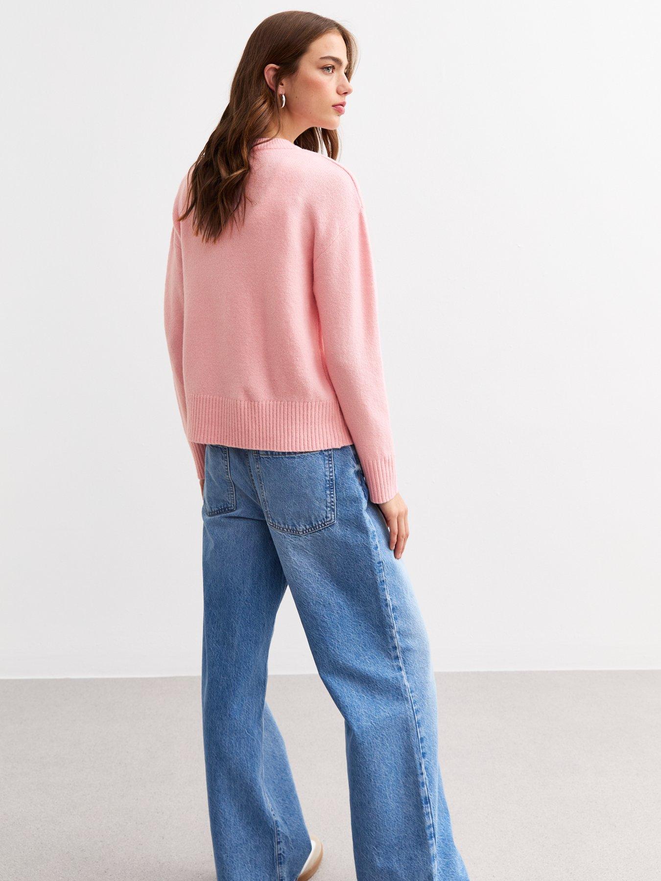 new-look-pink-soft-knit-crew-neck-jumperstillFront