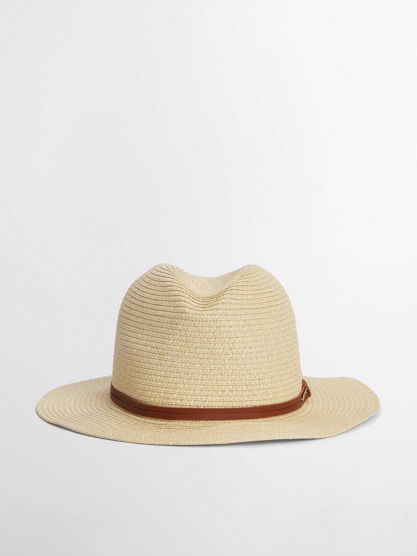 undefined Evelyn Braid Trilby Hat - Beige