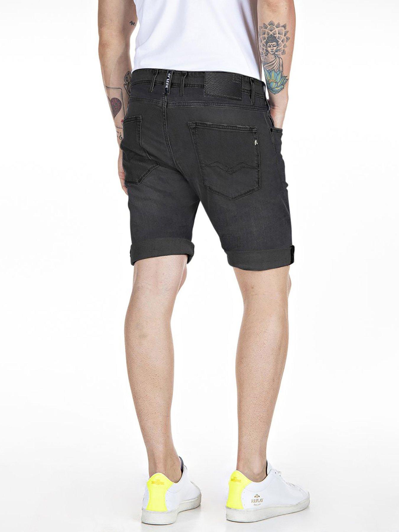 replay-981-denim-shorts--dark-greystillFront