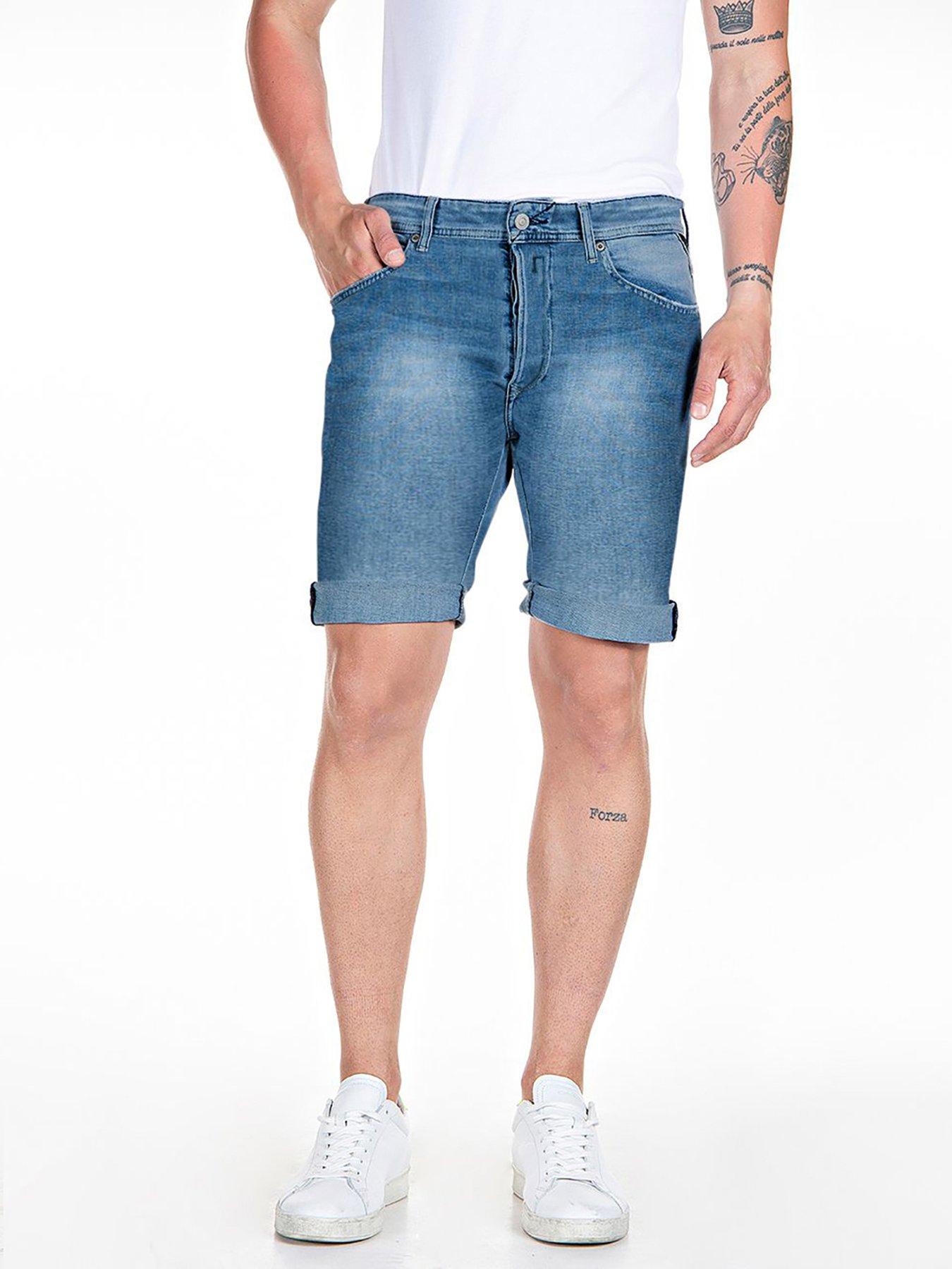 Replay 981 Denim Shorts- Midi Wash