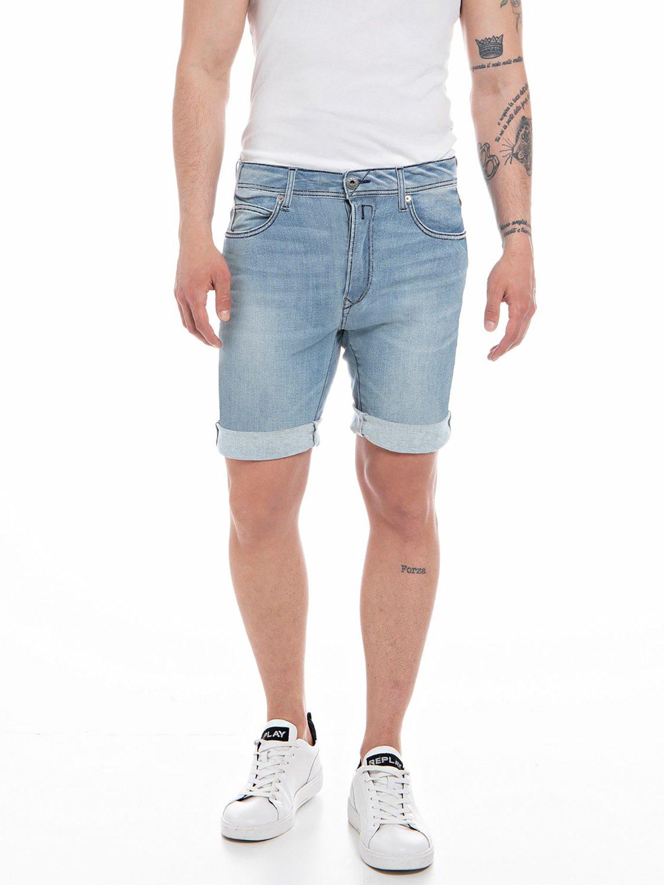 replay-981-denim-shorts--light-washfront