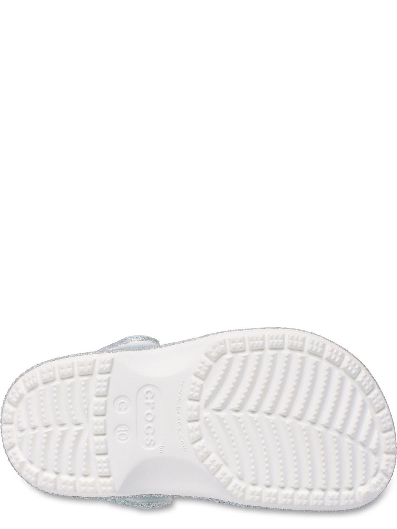 Image 5 of 6 of Crocs Classic Iridescent Glitter Cgk - White