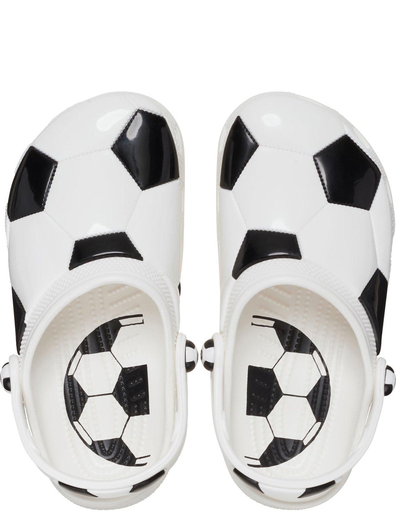 Image 4 of 6 of Crocs Classic Soccer Ball Clog K - White