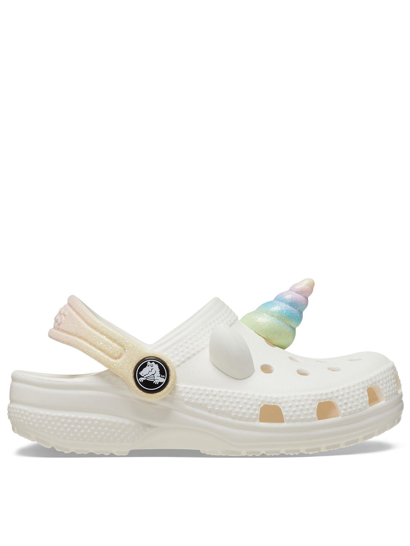 Image 1 of 6 of Crocs Classic I AM Rainbow Unicorn Clog - Cream