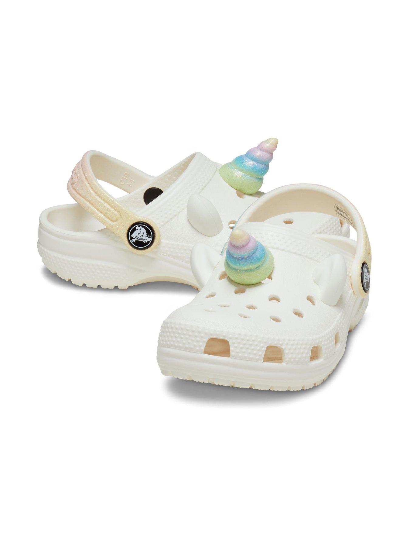 Image 6 of 6 of Crocs Classic I AM Rainbow Unicorn Clog - Cream